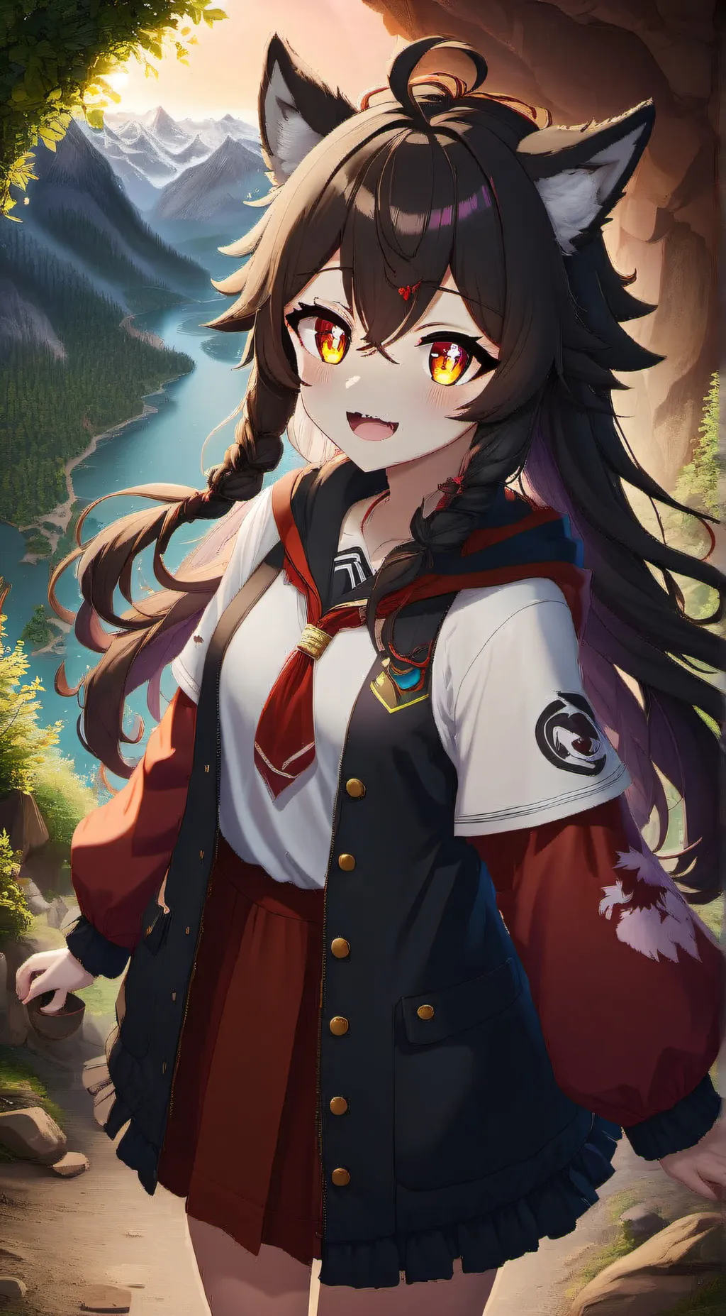 ai character: Luna background