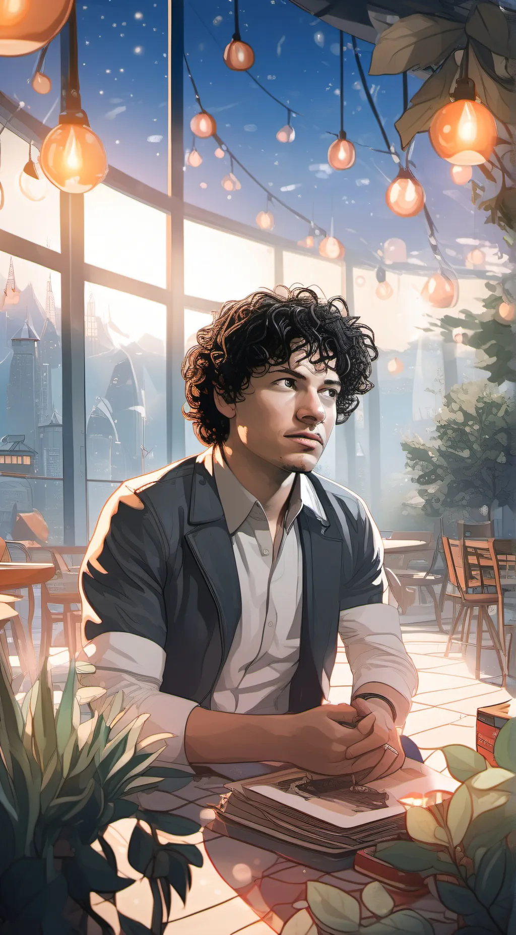 ai character: chistian  background