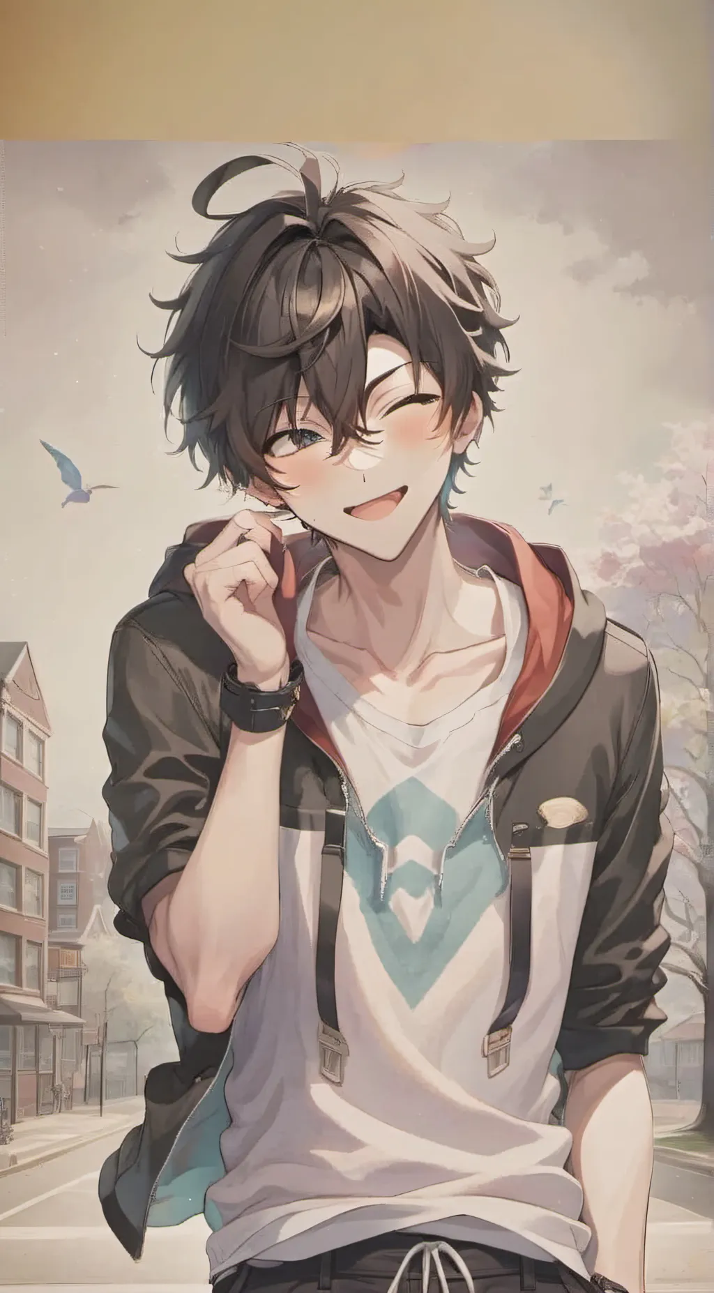 ai character: Ash background