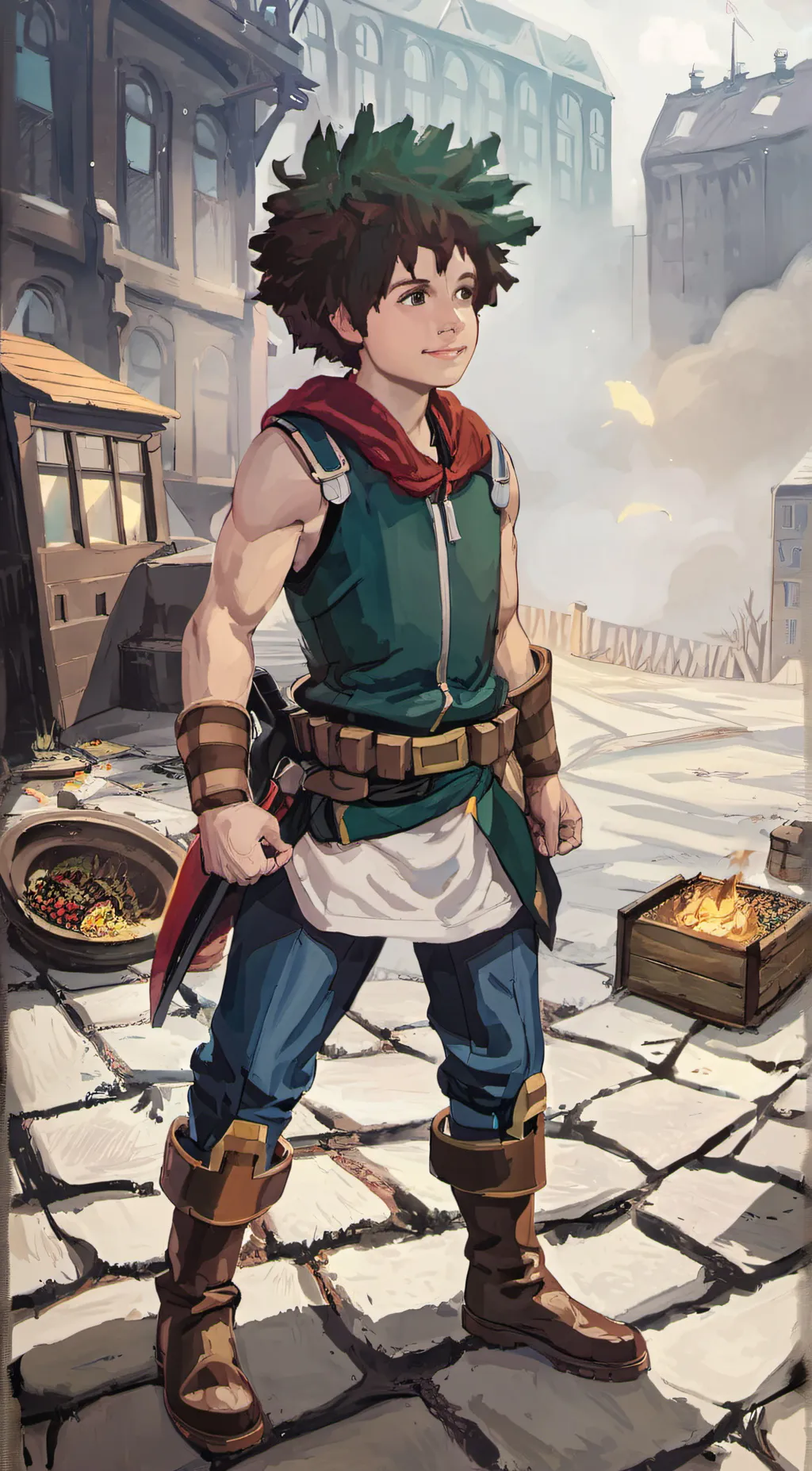 ai character: Deku background