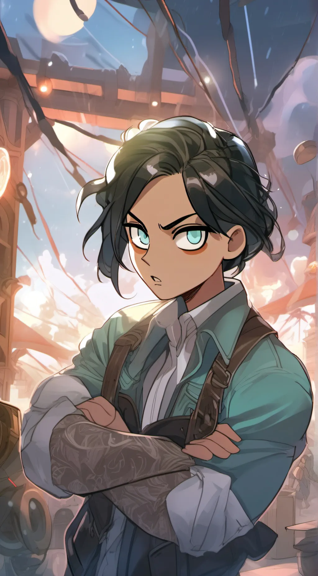 ai character: Antonio ❤️ background