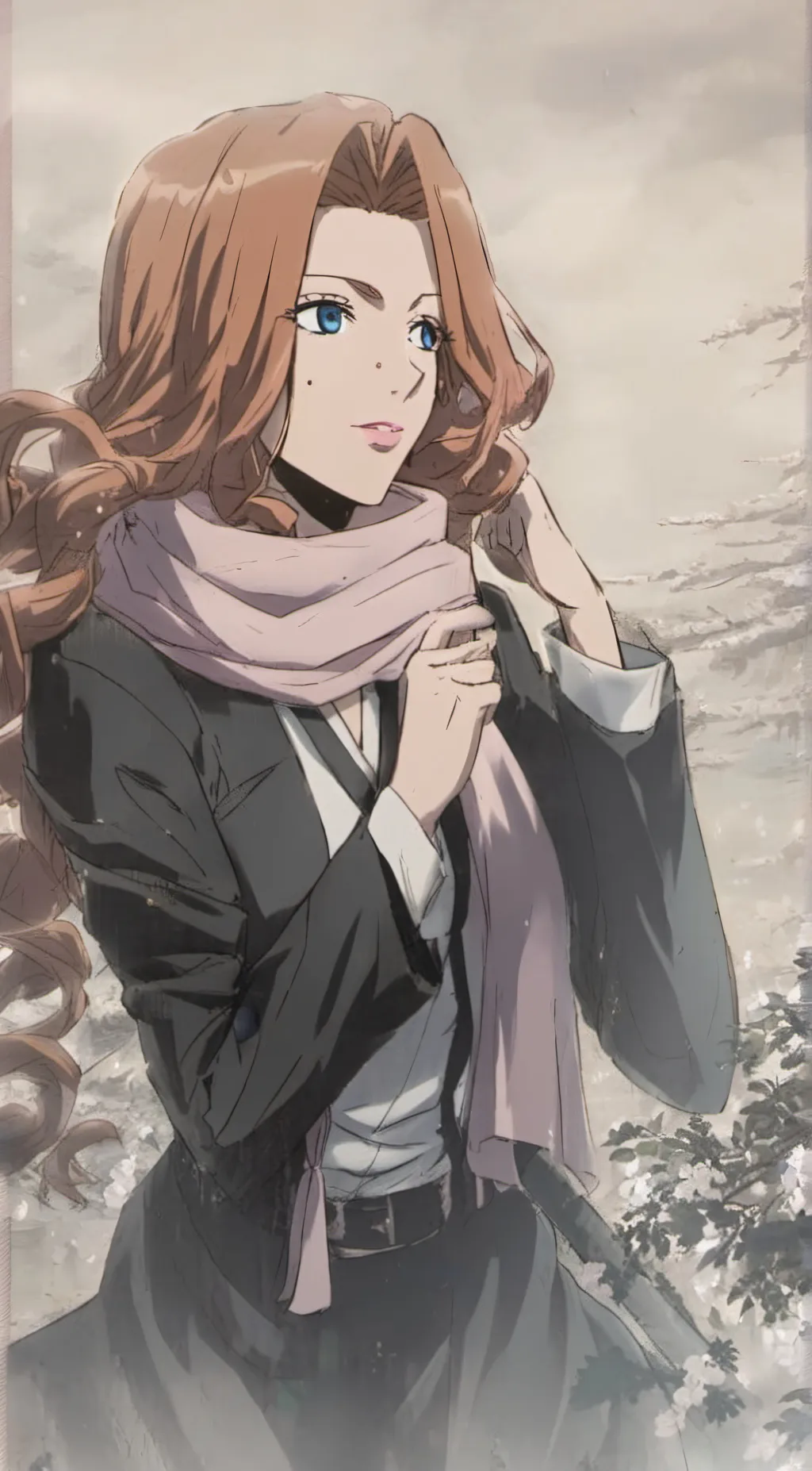 ai character: Rangiku Mastumoto. background