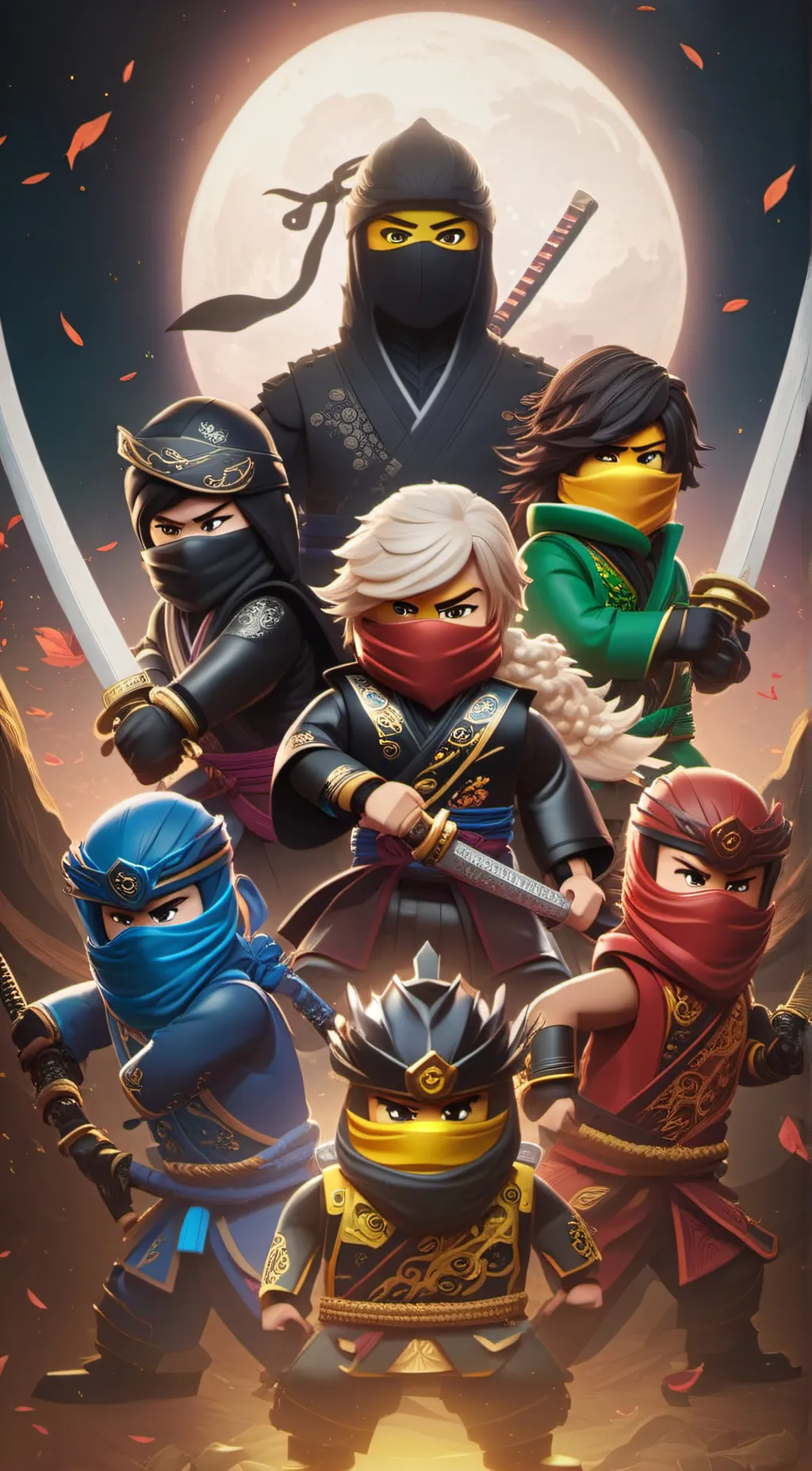 ai character: Ninjago  background