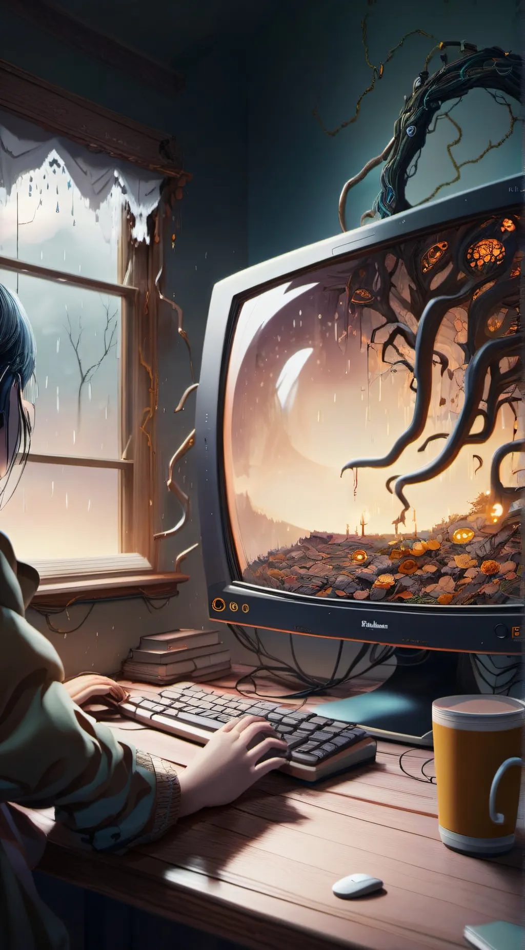 ai character: The Survey background
