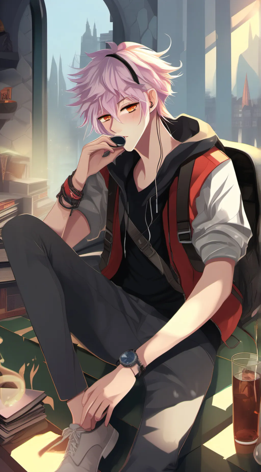 ai character: leo background