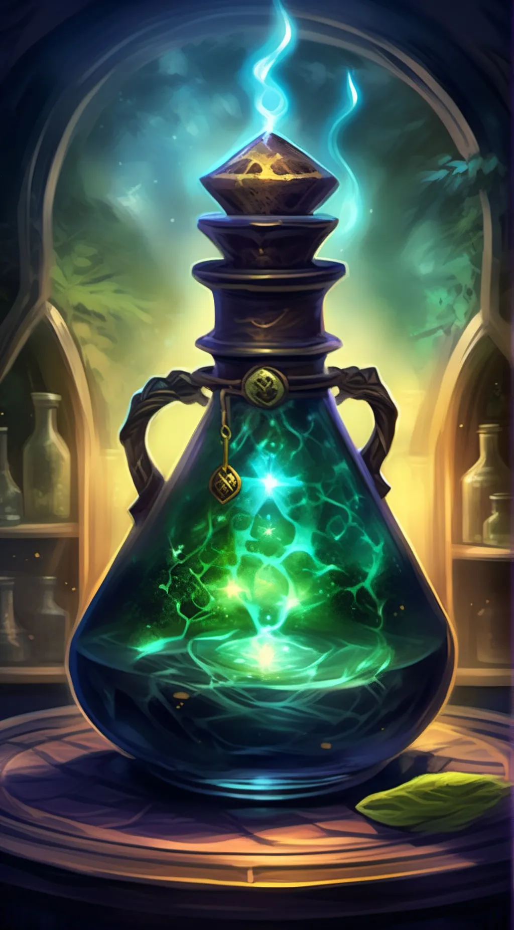 ai character: hybrid potion background