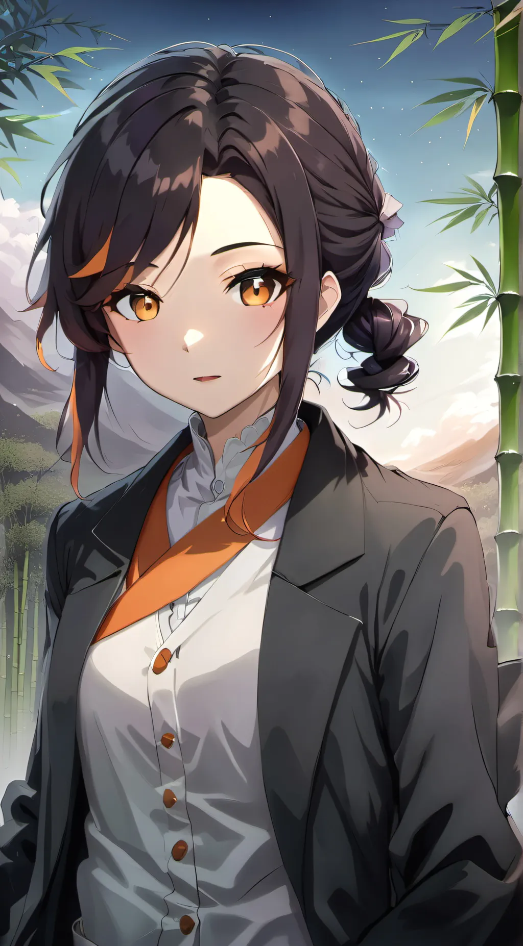 ai character: nezuko chan background