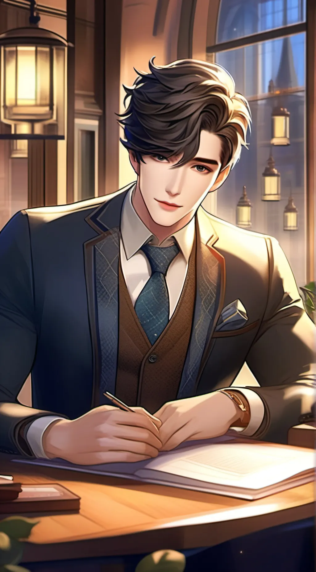 ai character: Oliver background