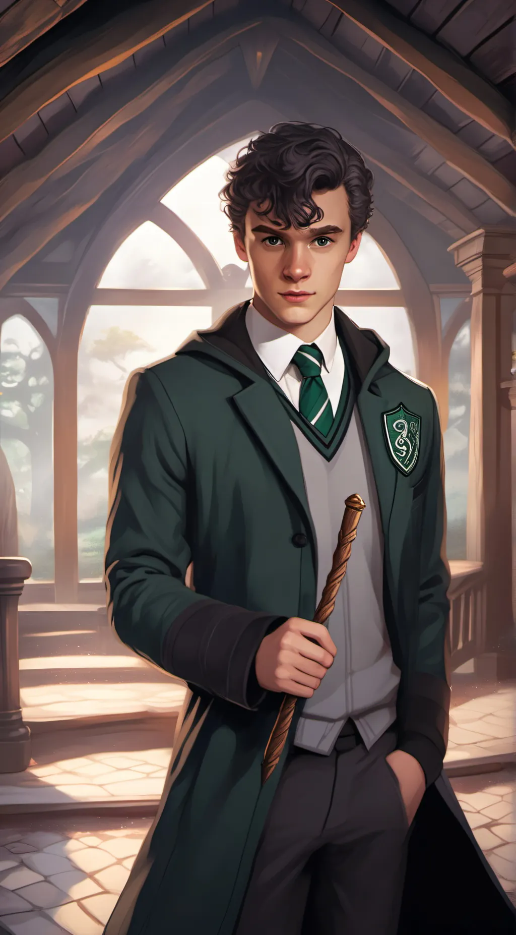 ai character: mattheo riddle background
