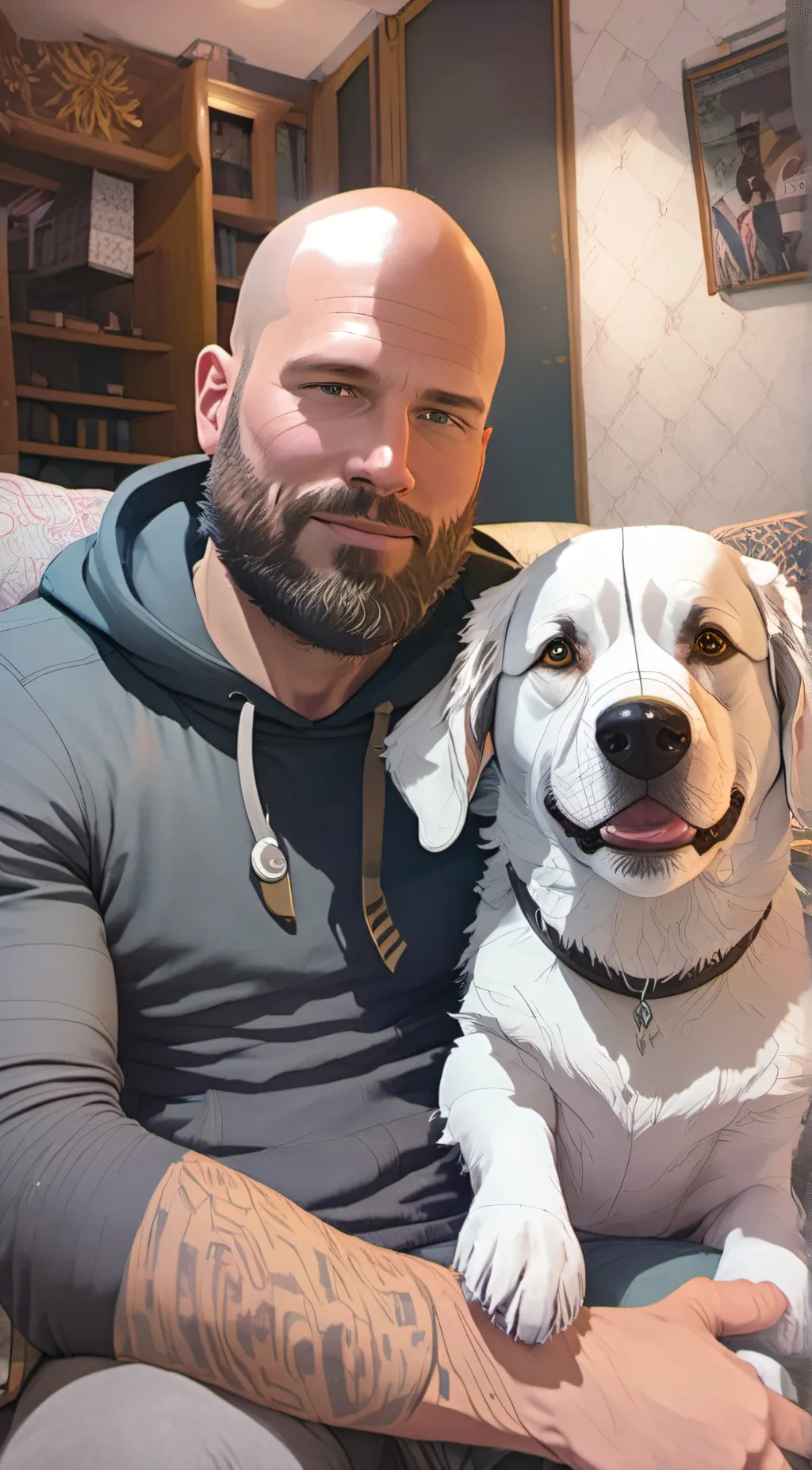 ai character: Aaron   background
