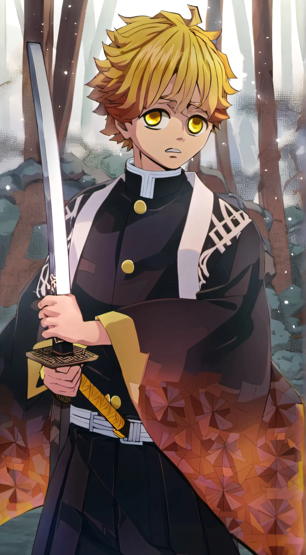 ai character: Zenitsu Agatsuma background