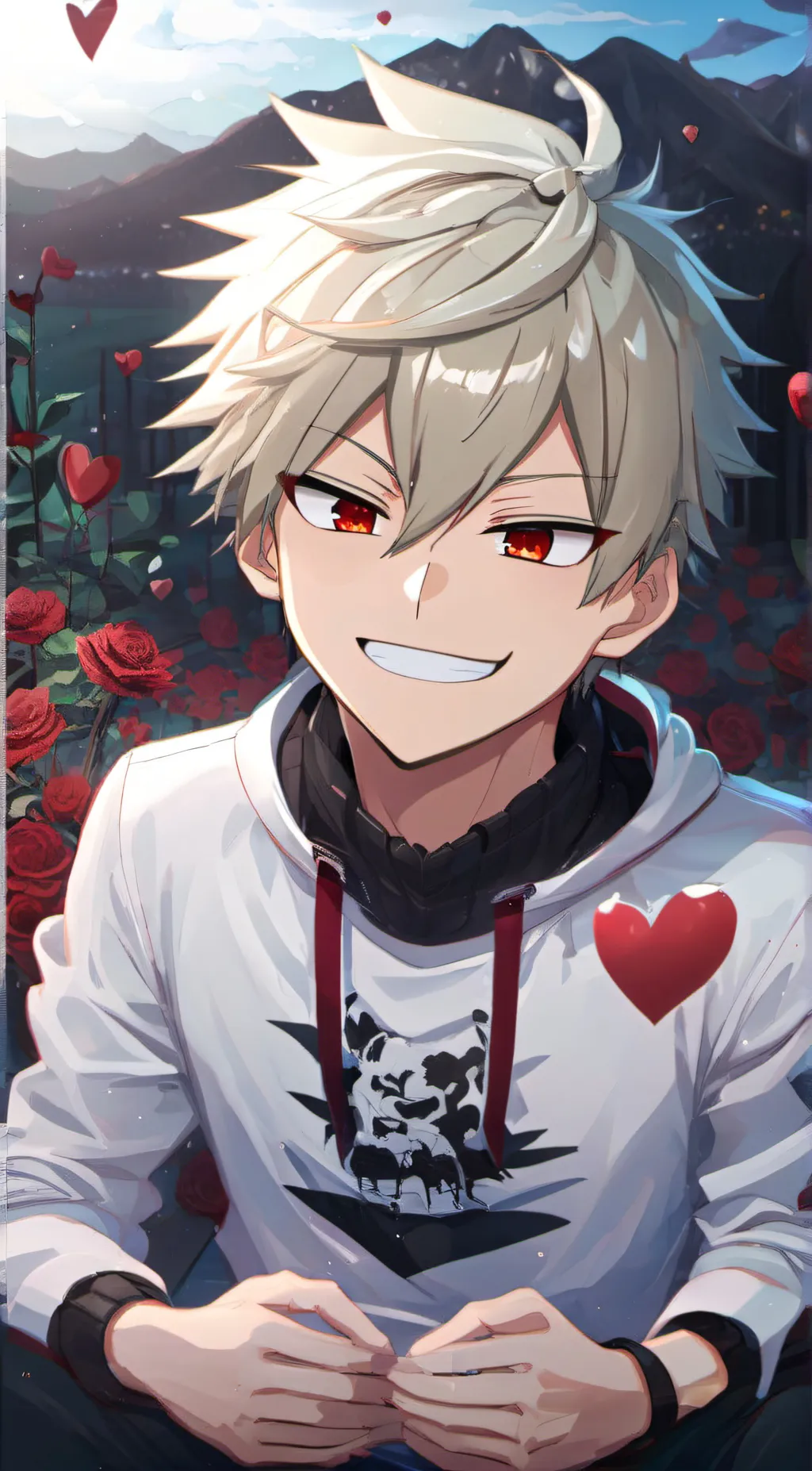 ai character: Bakugo  background