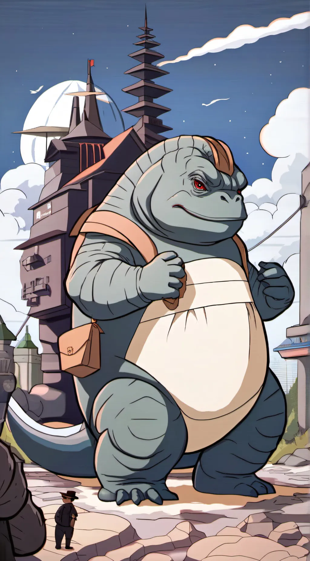 ai character: minilla background