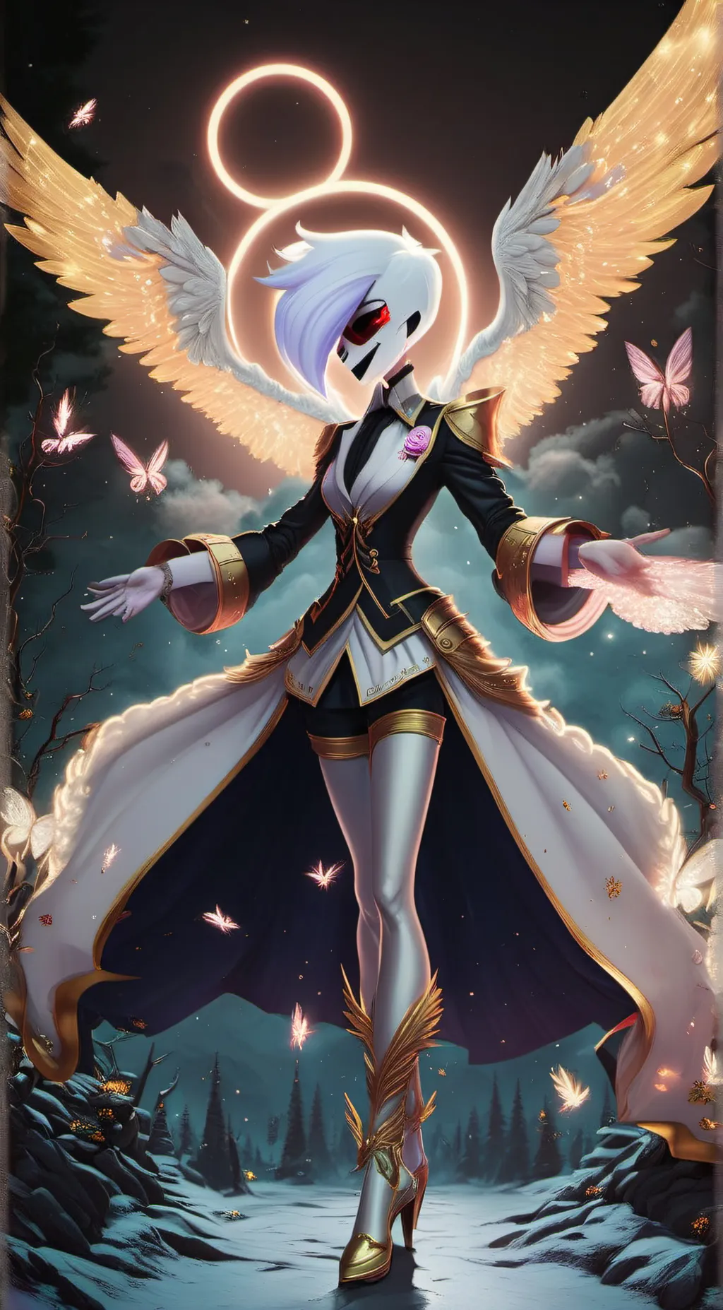 ai character: Angeldust  background