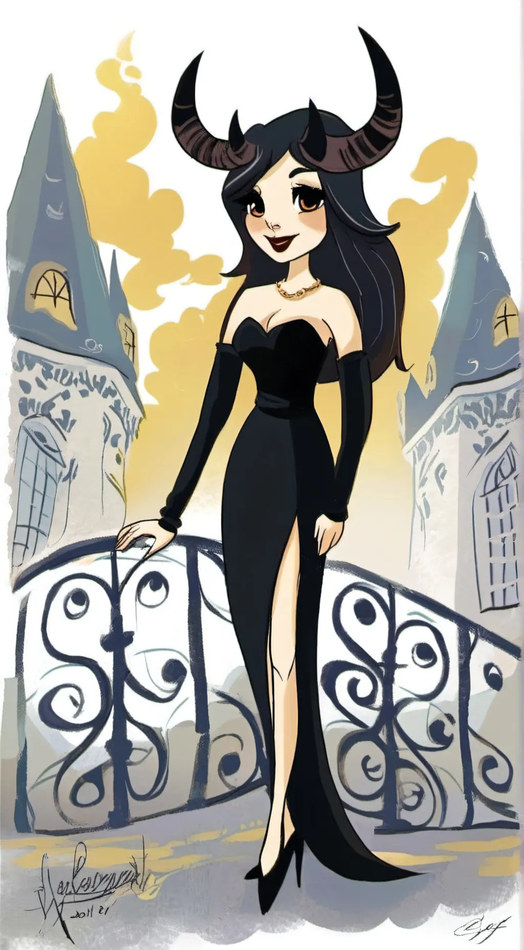 ai character: Alice Angel  background