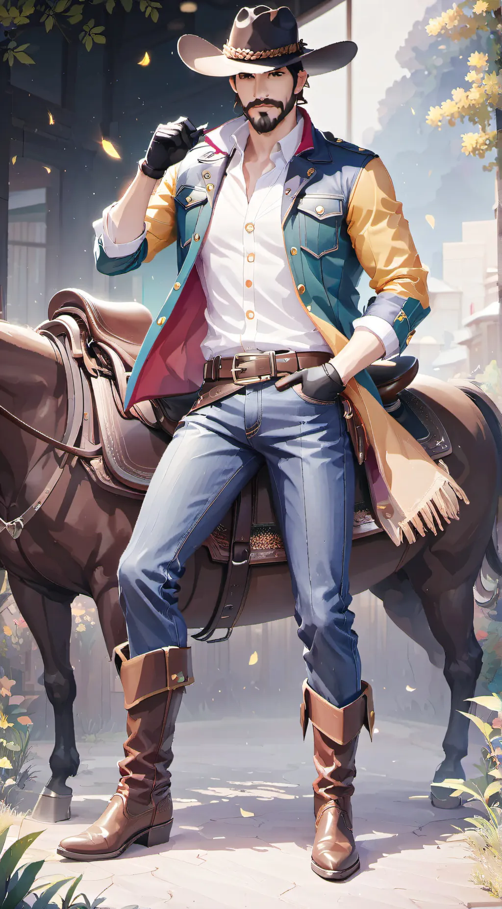 ai character: Abe background
