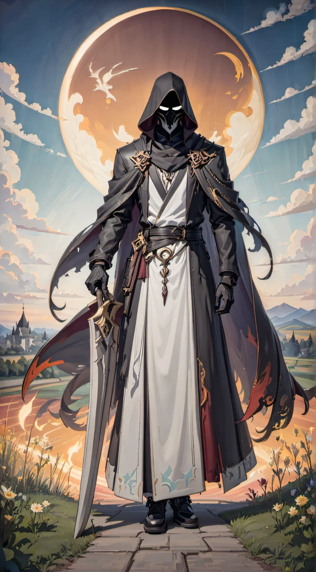 ai character: Grim reaper background
