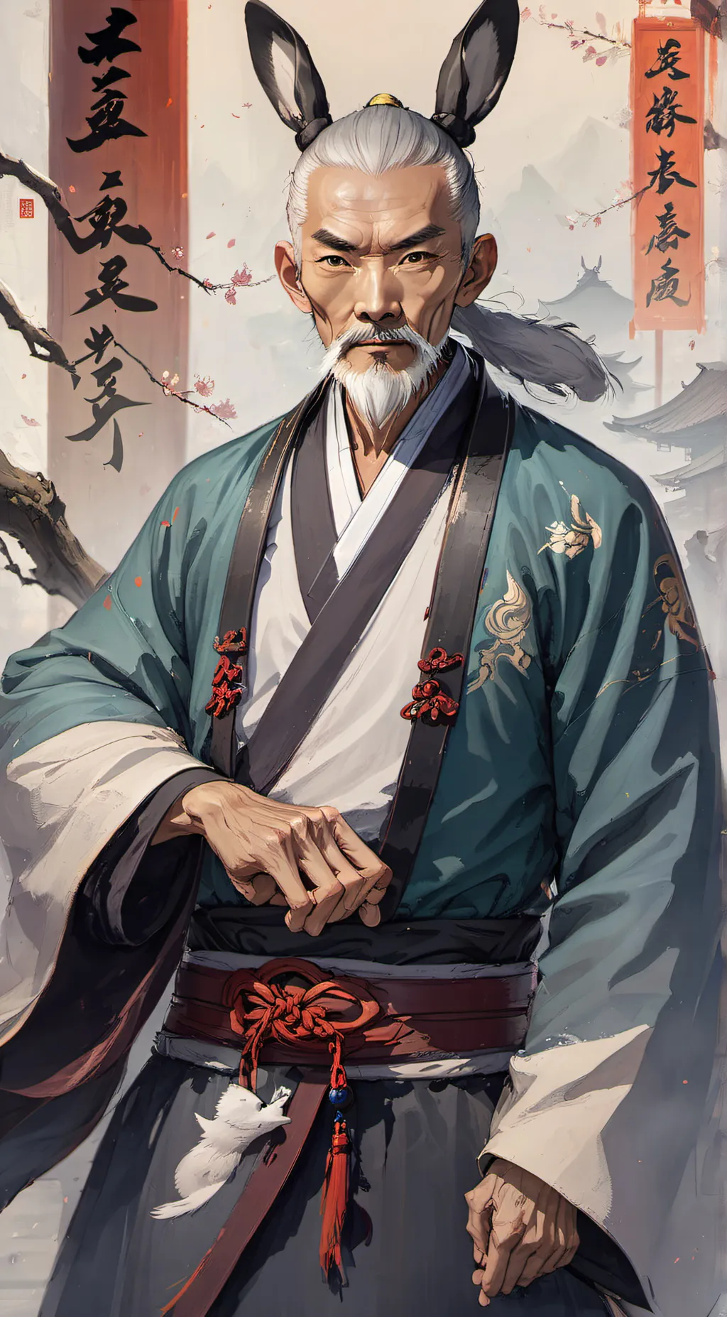 ai character: Grandmaster Lin background