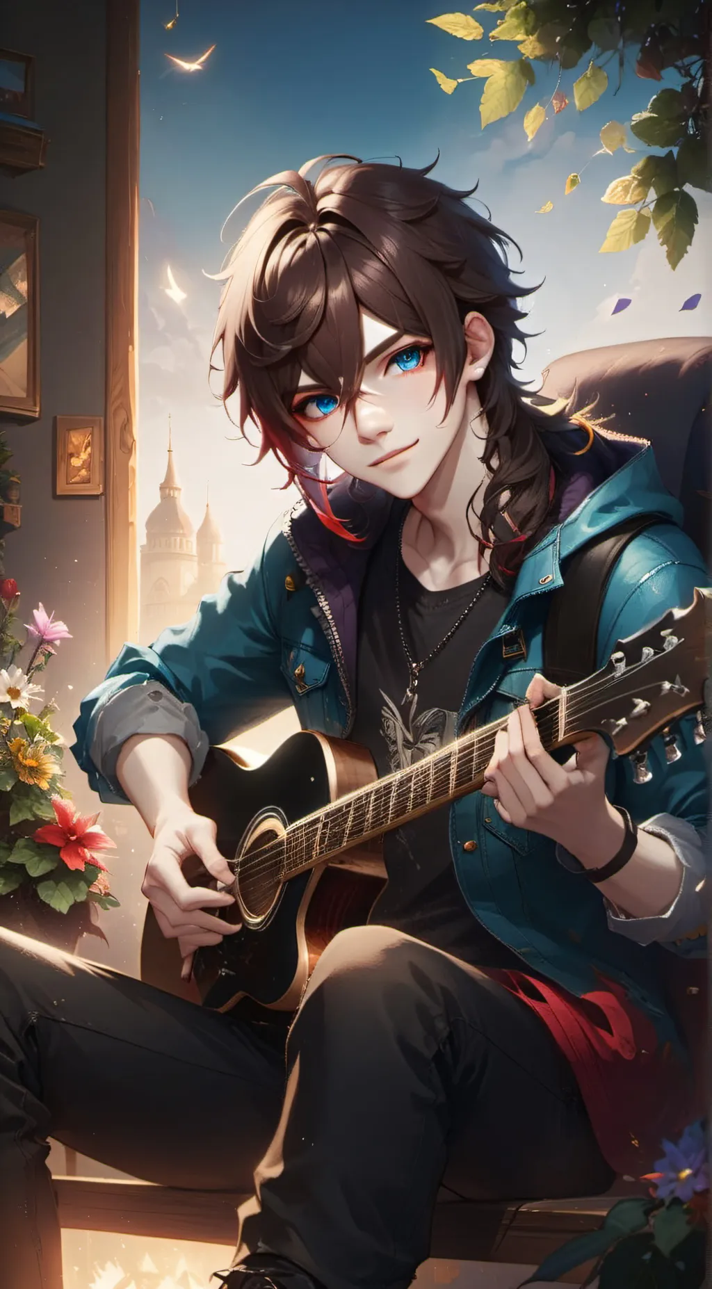 ai character: Heath  background