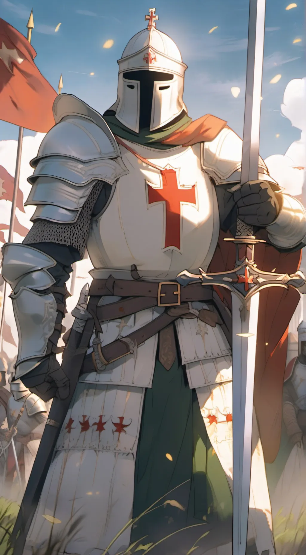 ai character: The Crusader  background