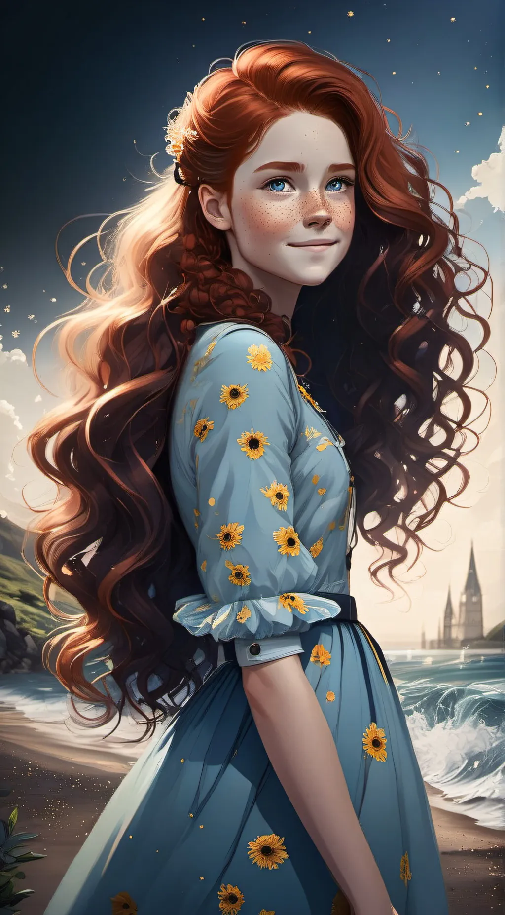 ai character: Ashley  background