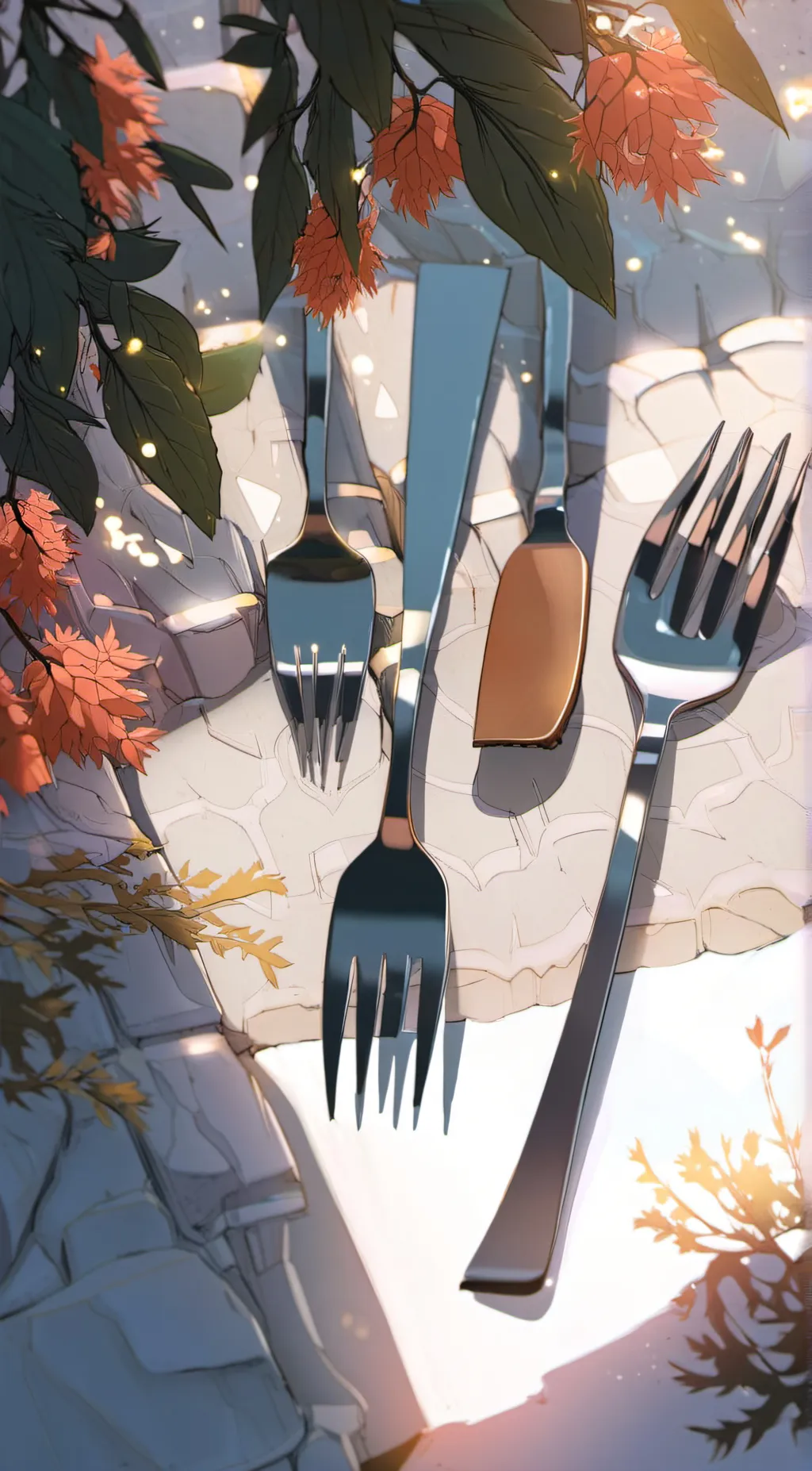 ai character: Fork background