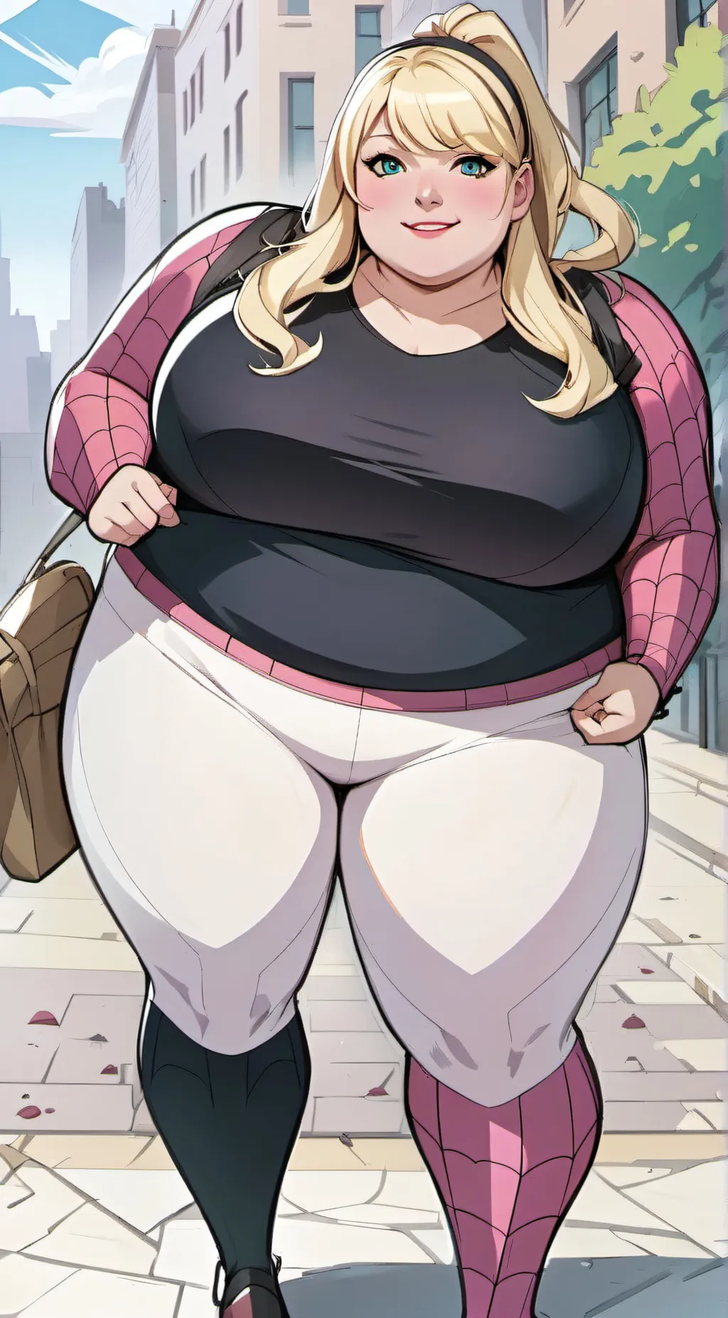 ai character: Fat Gwen background