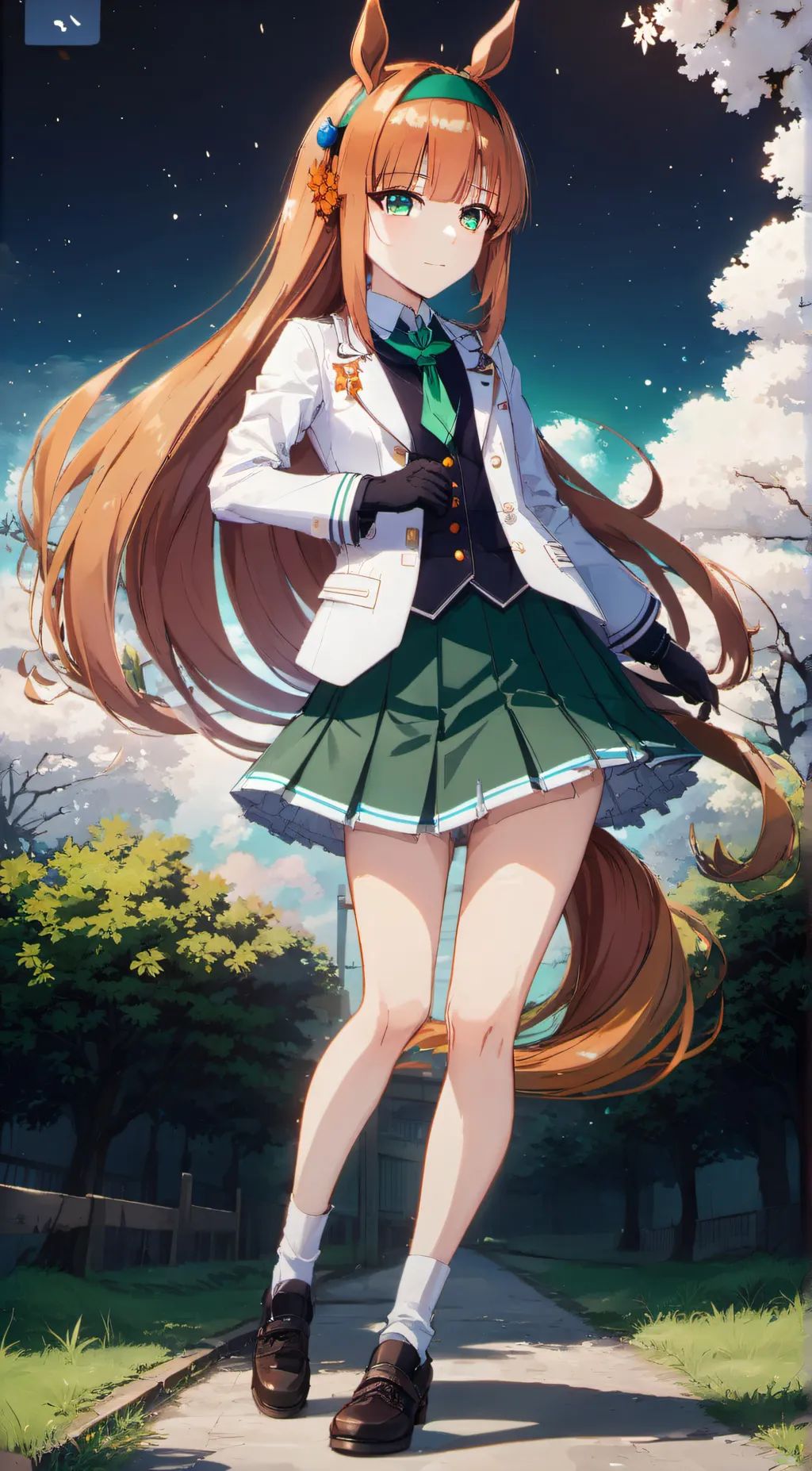 ai character: 无声铃鹿 background
