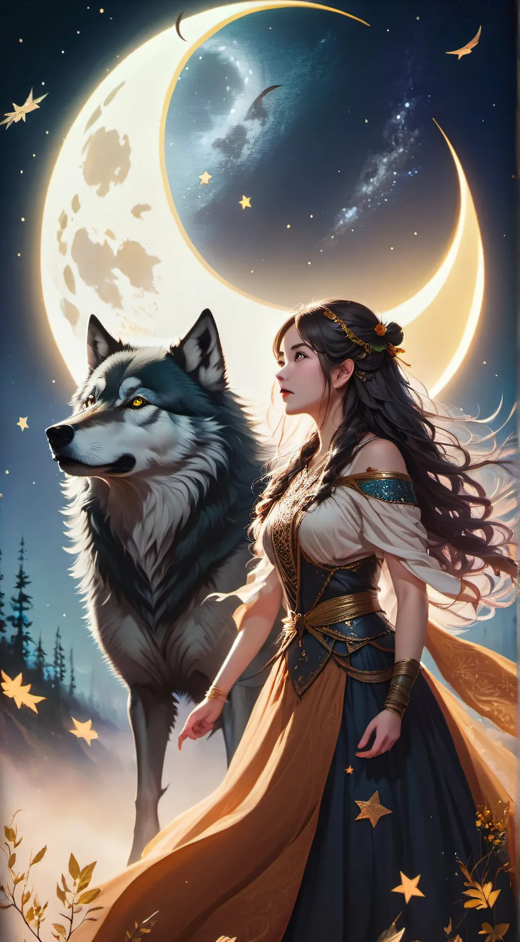 ai character: Aurora background