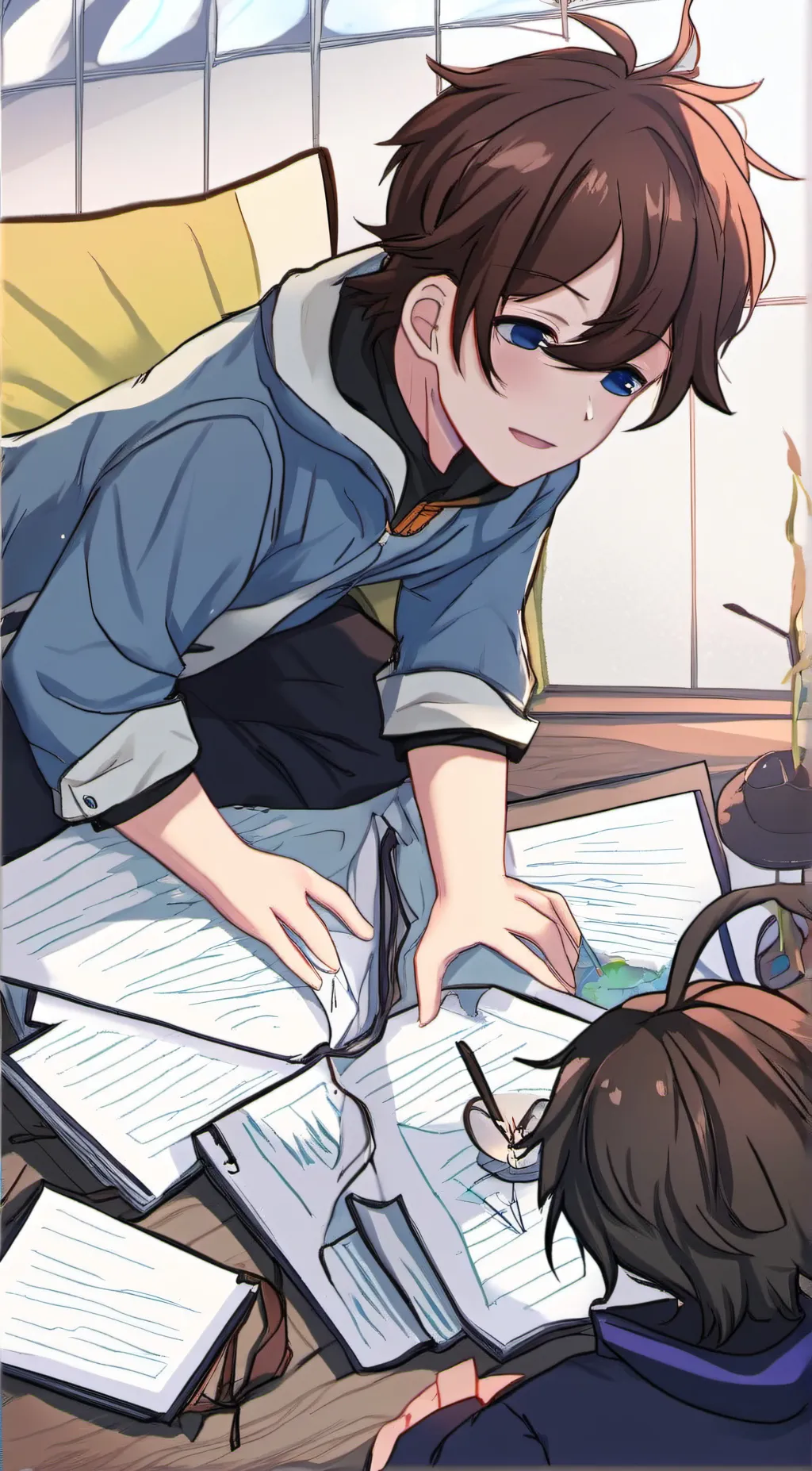 ai character: denki kaminari background