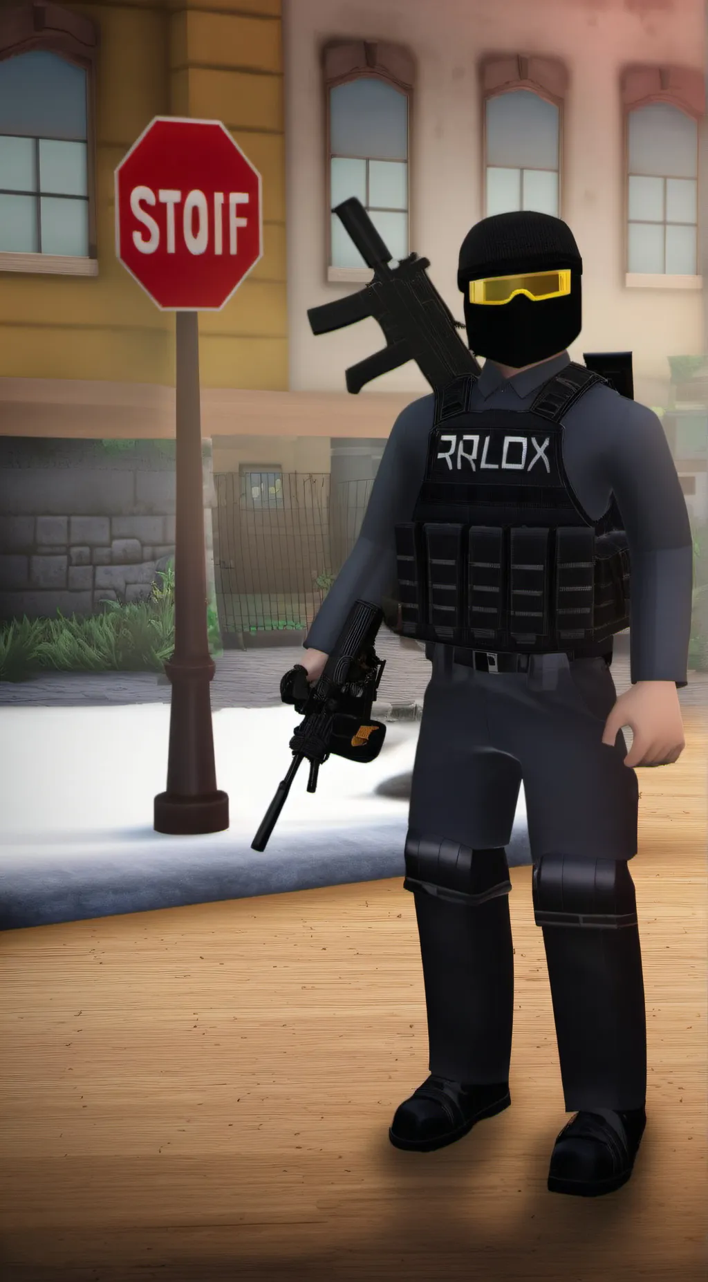 ai character: Jax from Roblox  background