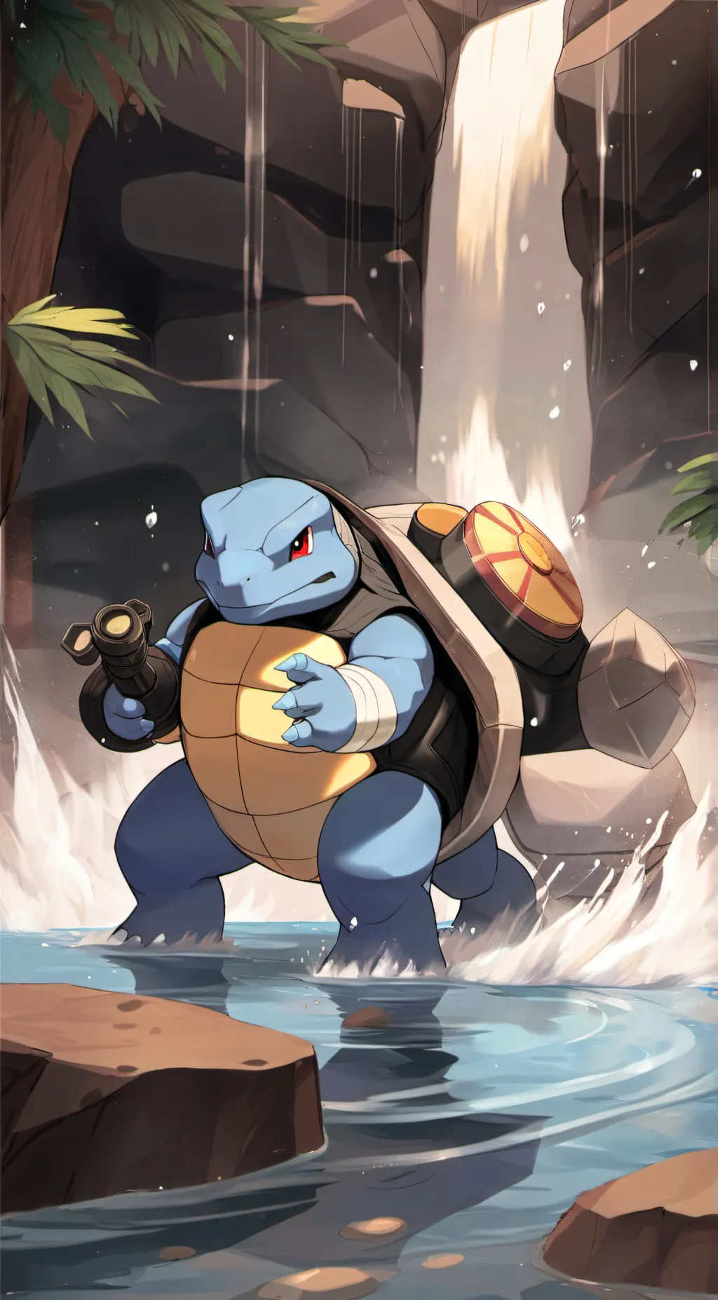 ai character: blastoise background