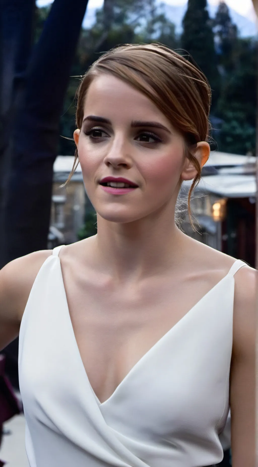 ai character: Emma Watson  background