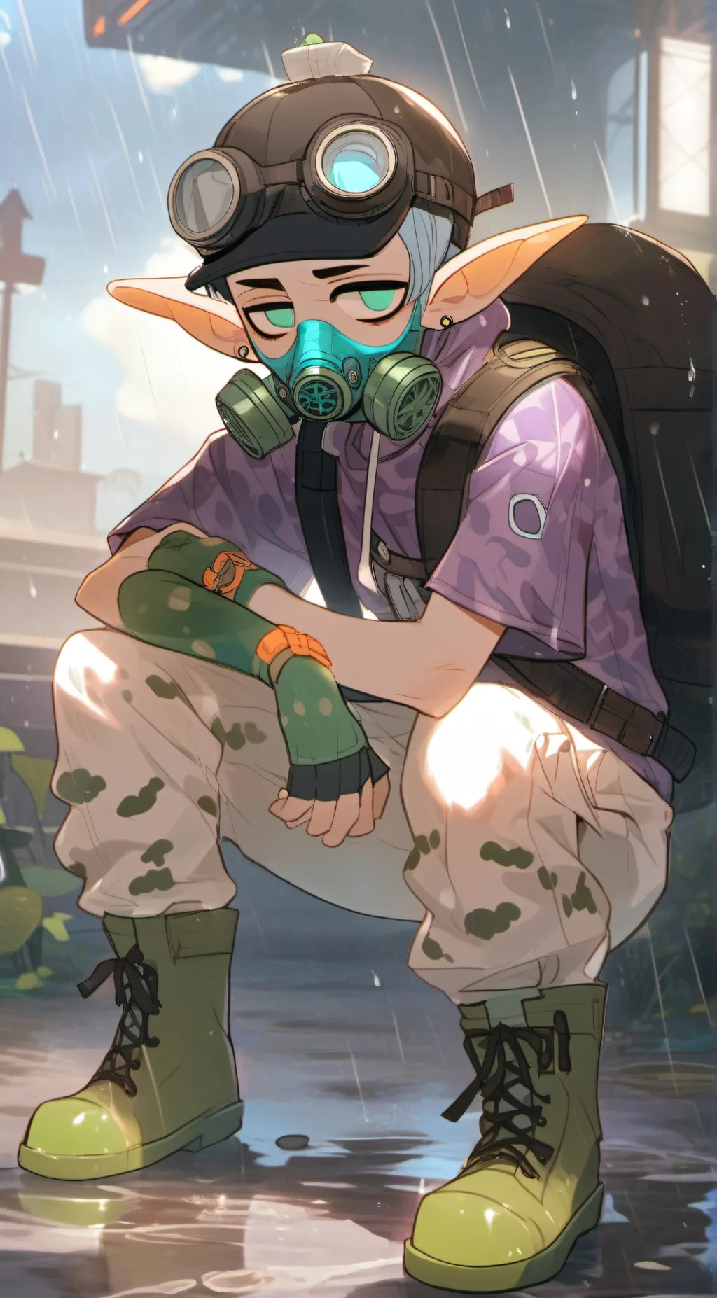 ai character: Mask (coroika) background