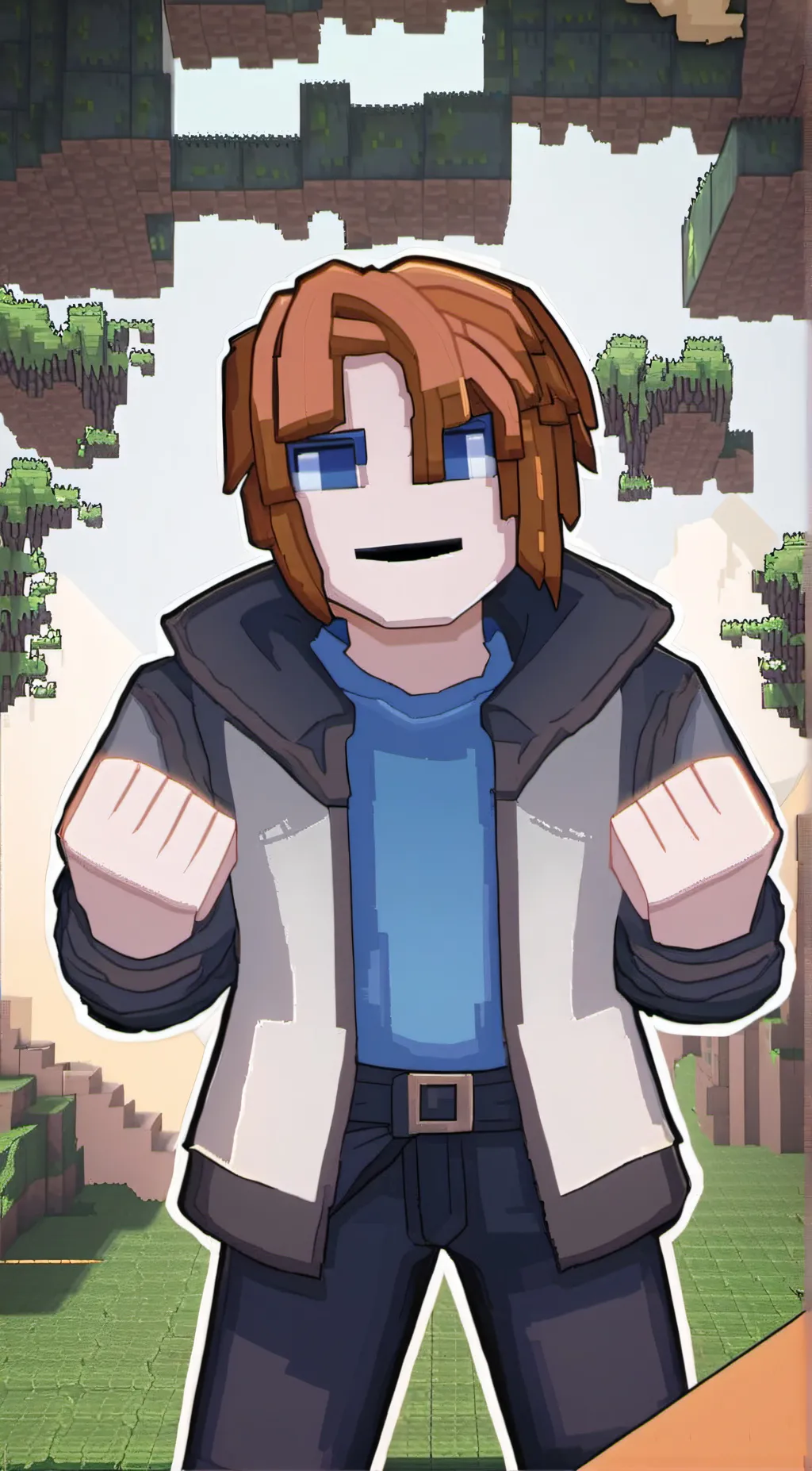 ai character: bacon with brain background