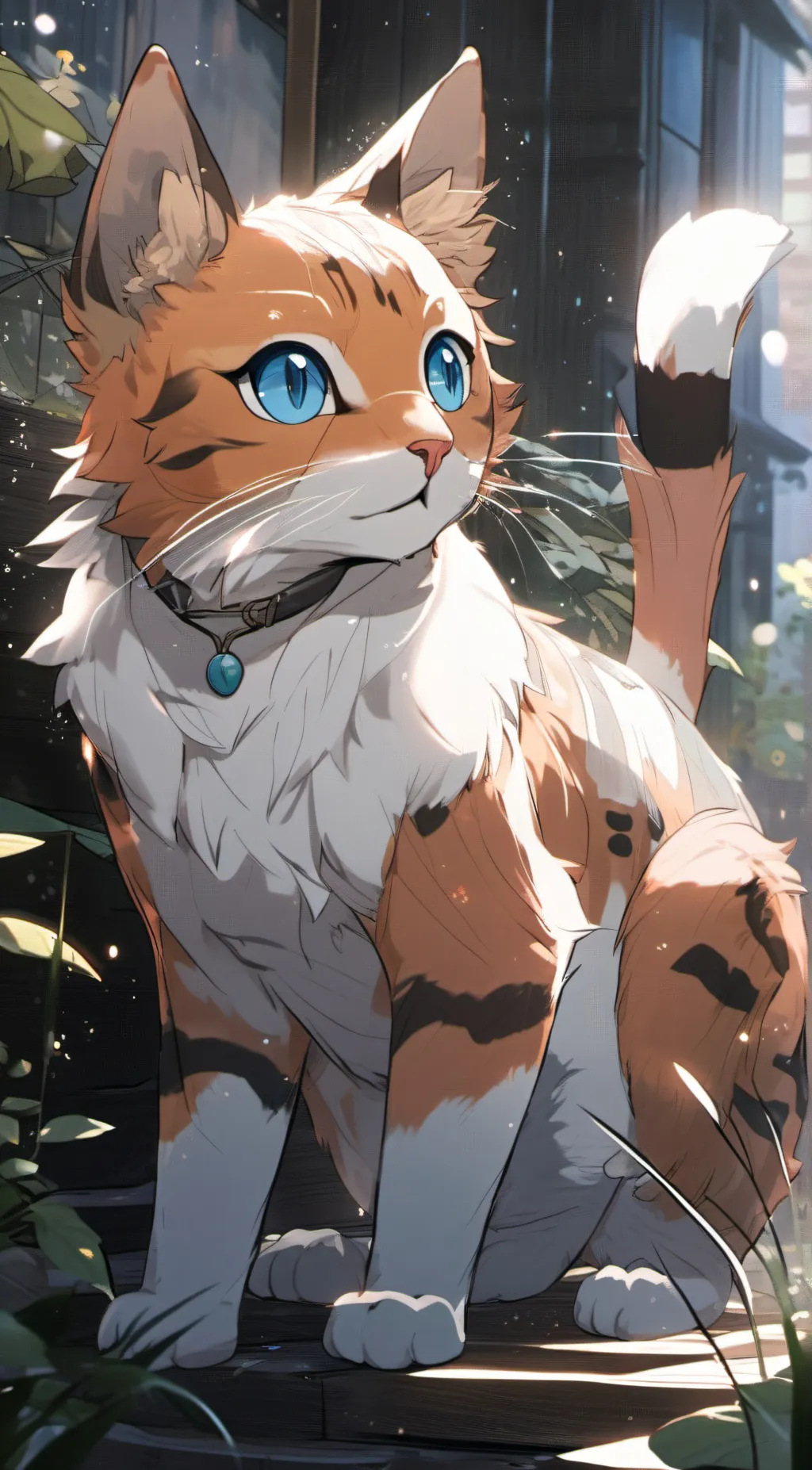 ai character: koi background