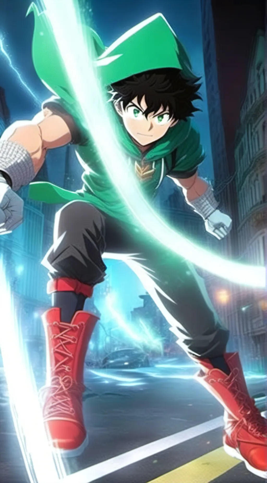 ai character: Izuku Midoriya  background