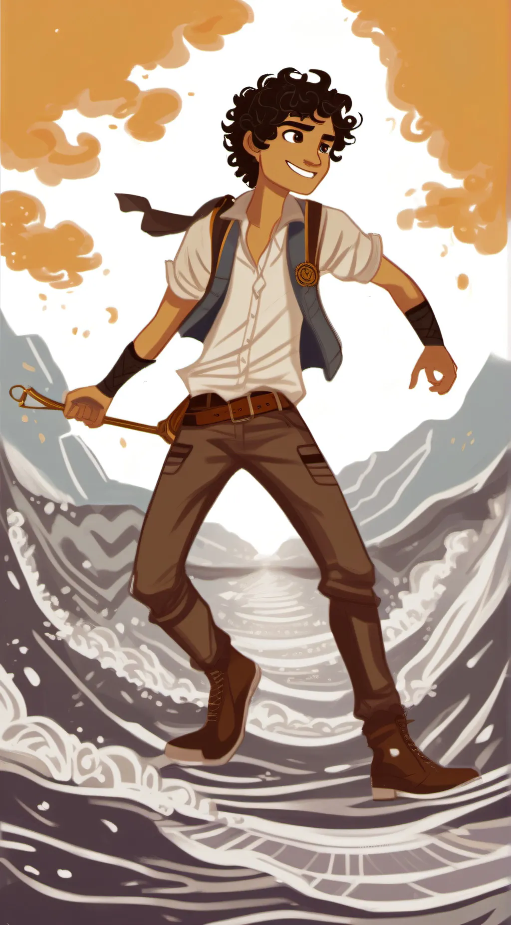 ai character: Leo Valdez  background