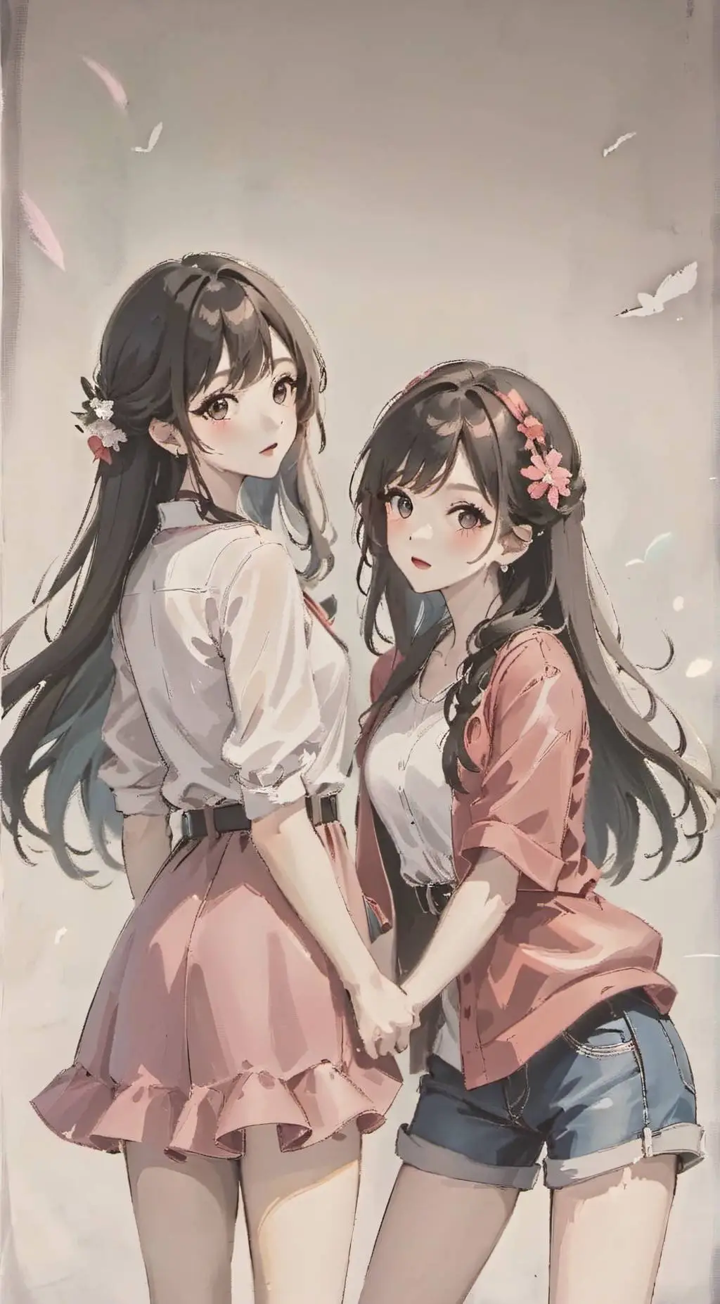 ai character: Liz and Dawn background