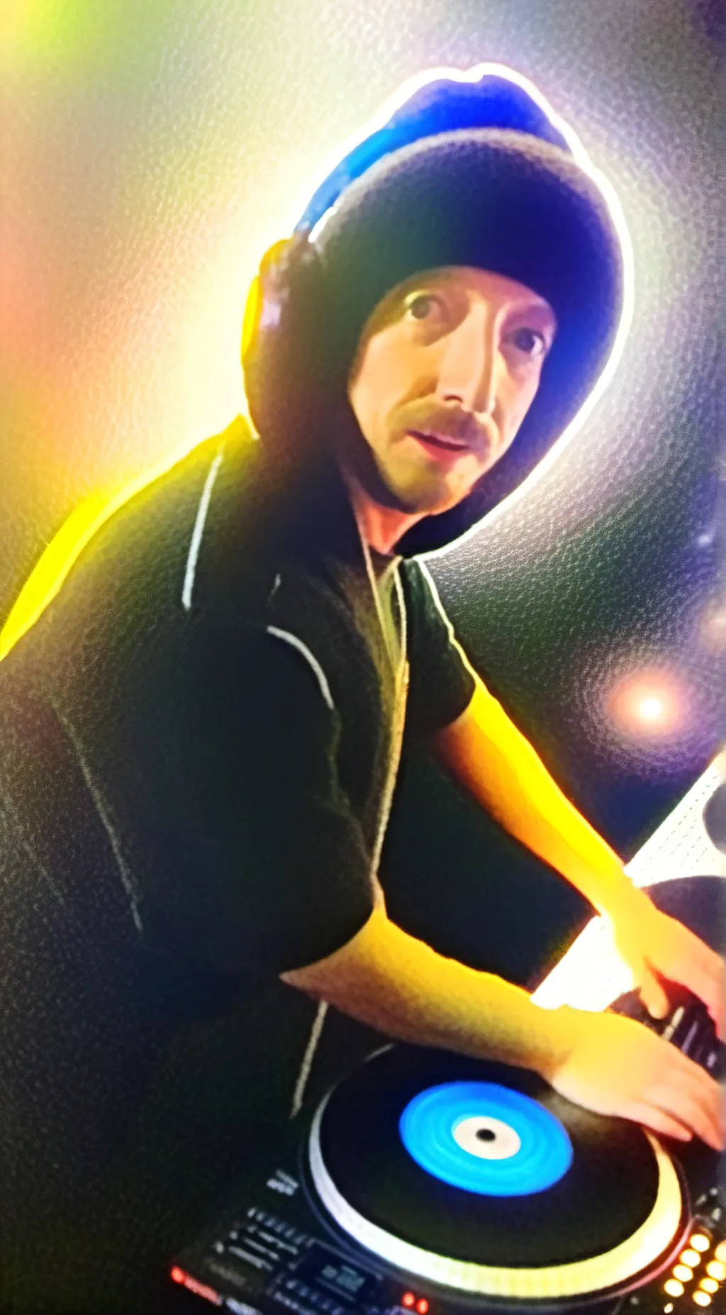 ai character: Damien Junior DJ background