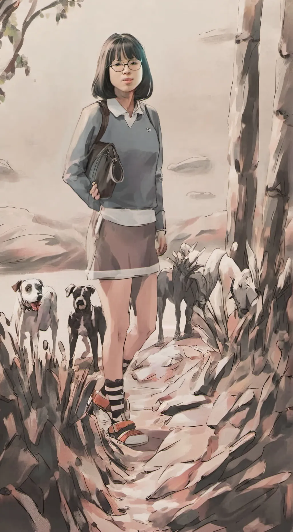 ai character: Joo yeon background