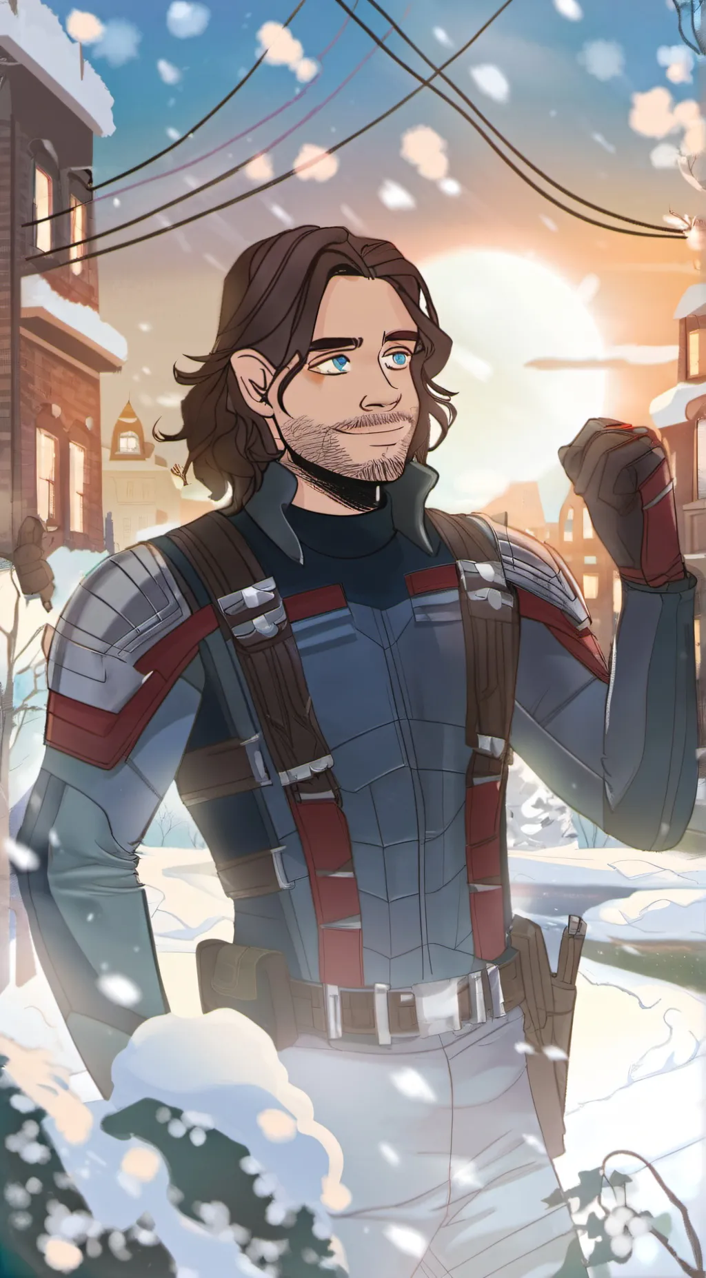 ai character: bucky barnes background