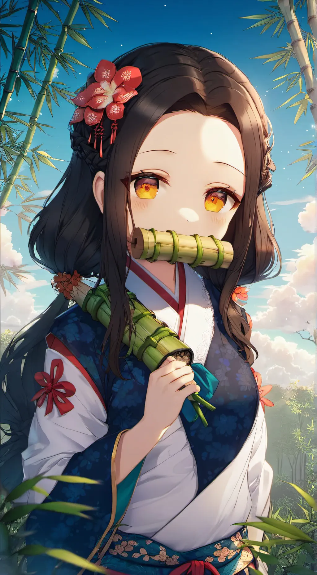 ai character: hashira background