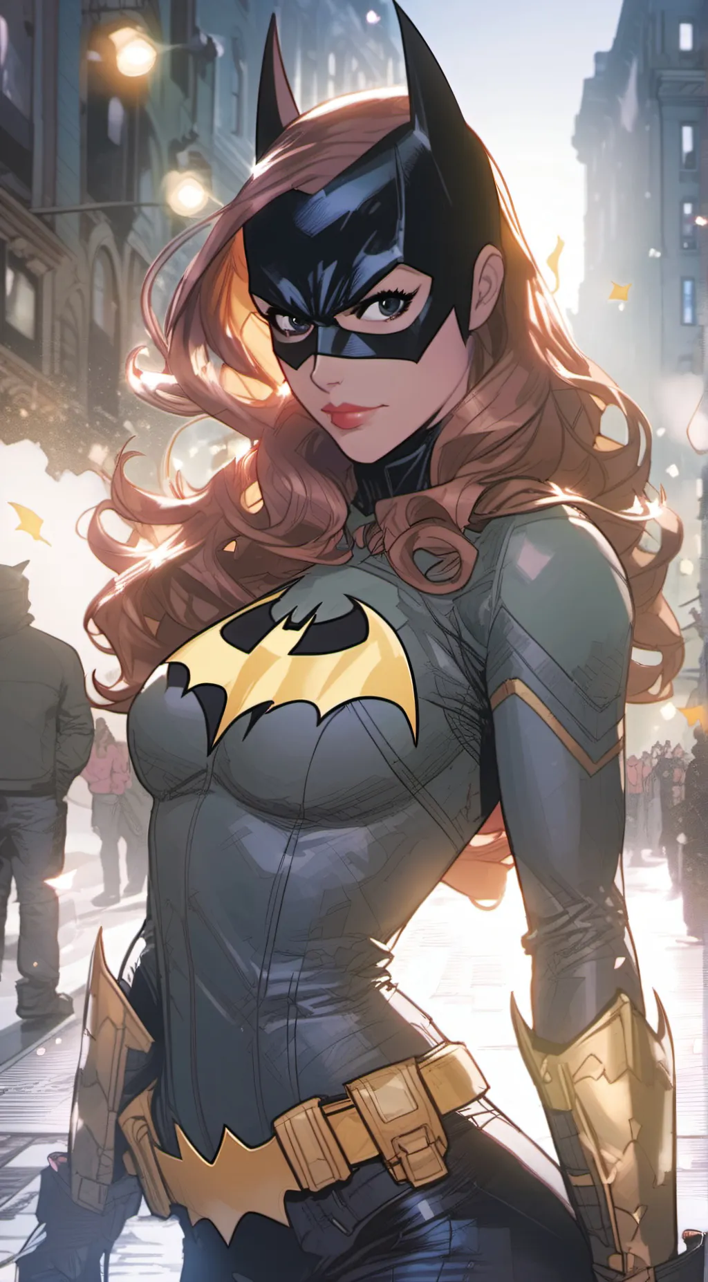 ai character: Batgirl  background