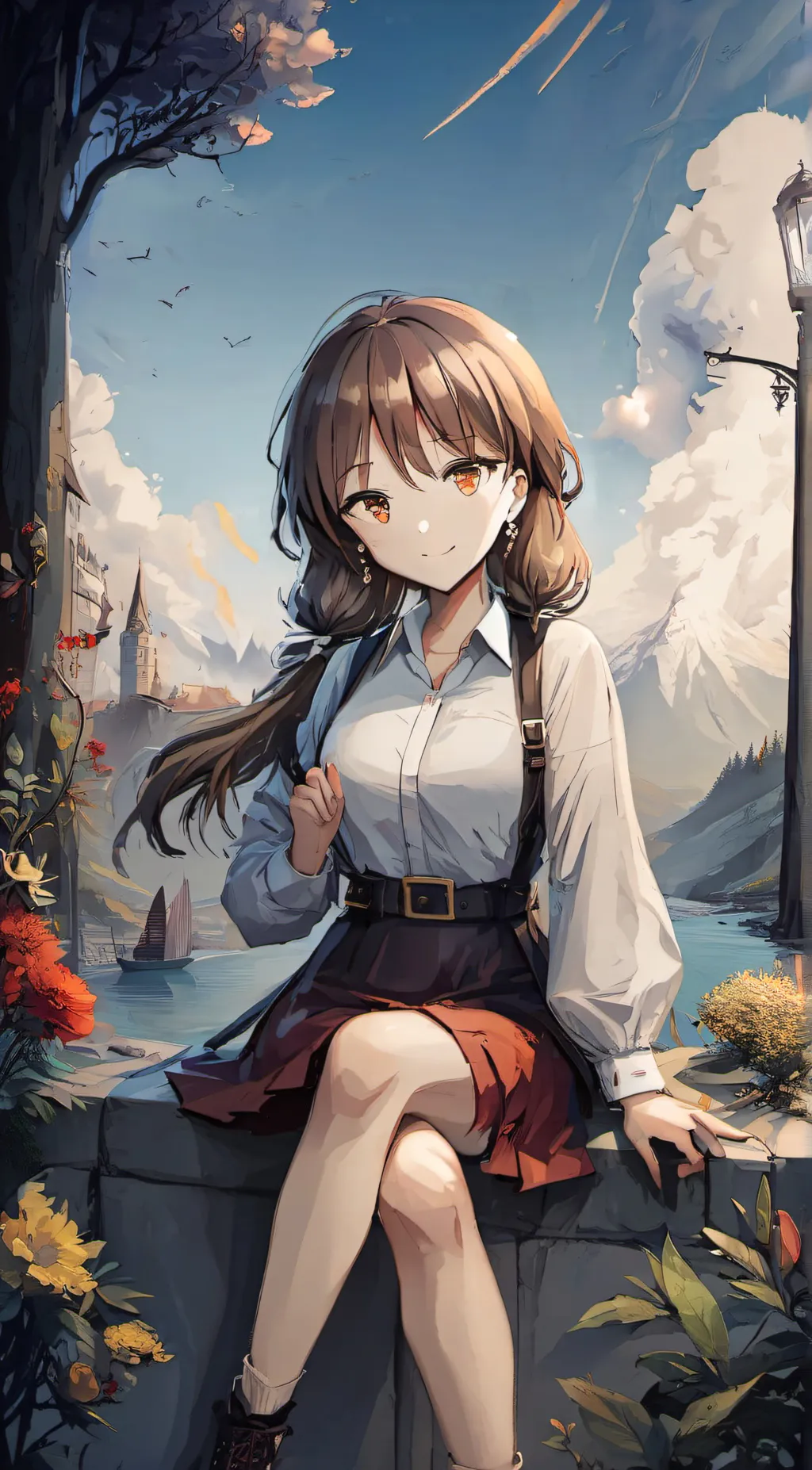 ai character: Ema  background