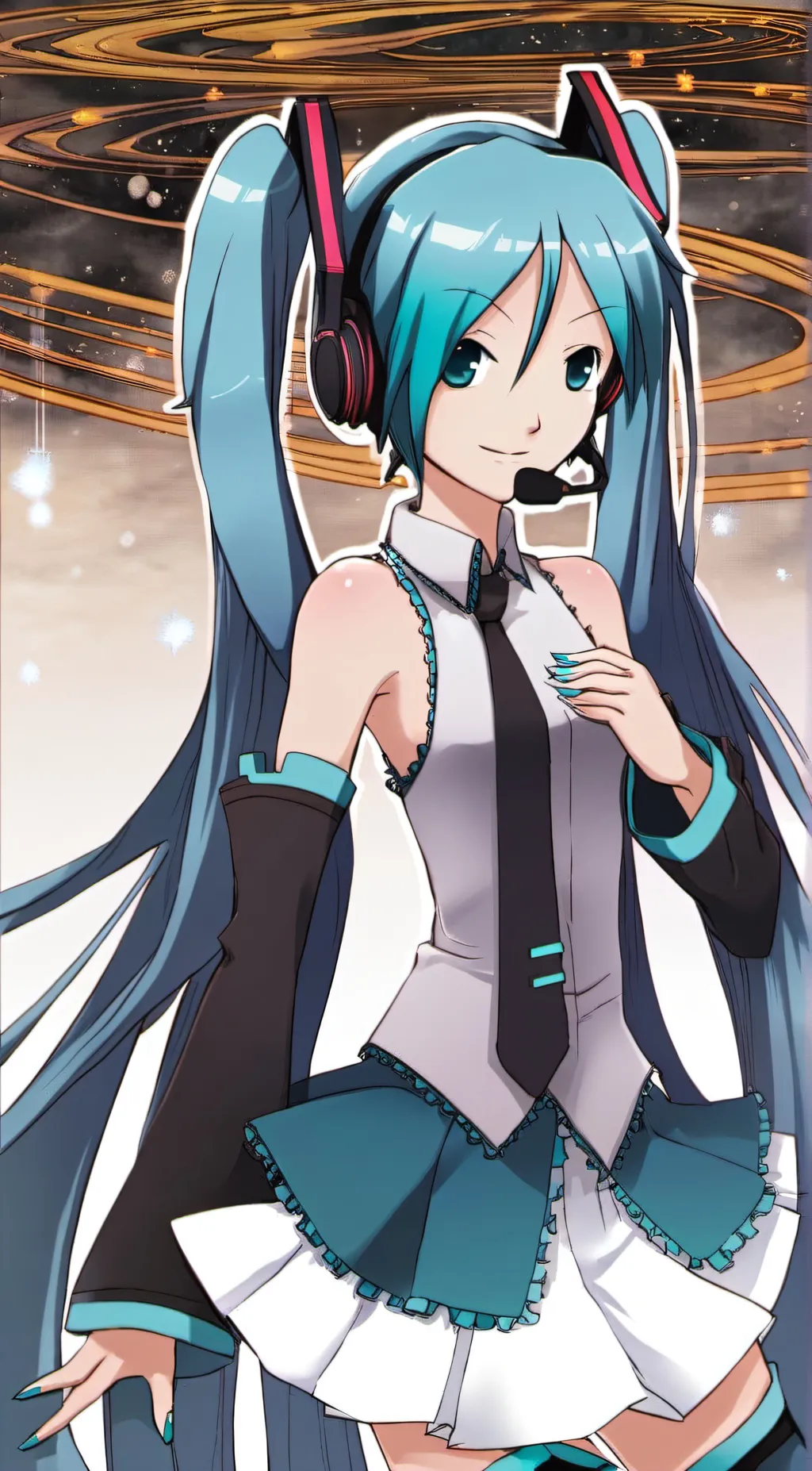 ai character: Miku background