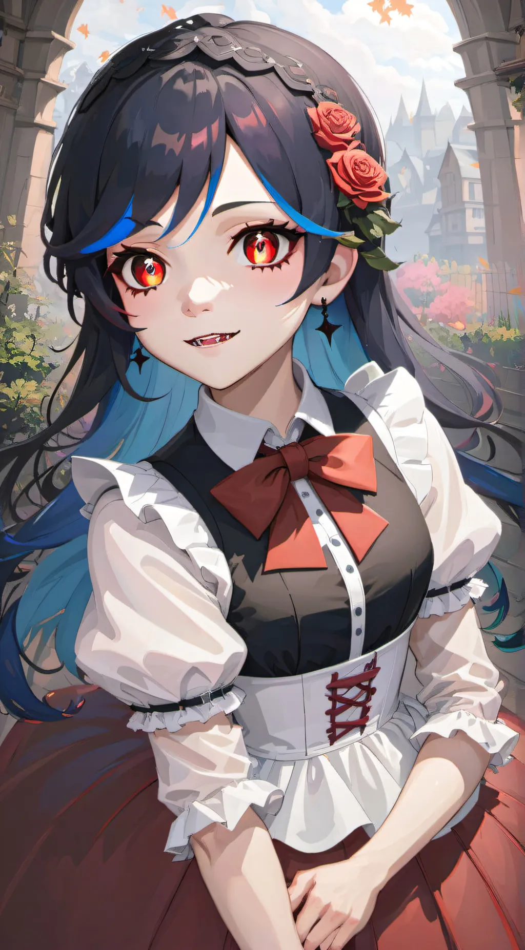 ai character: Rose background