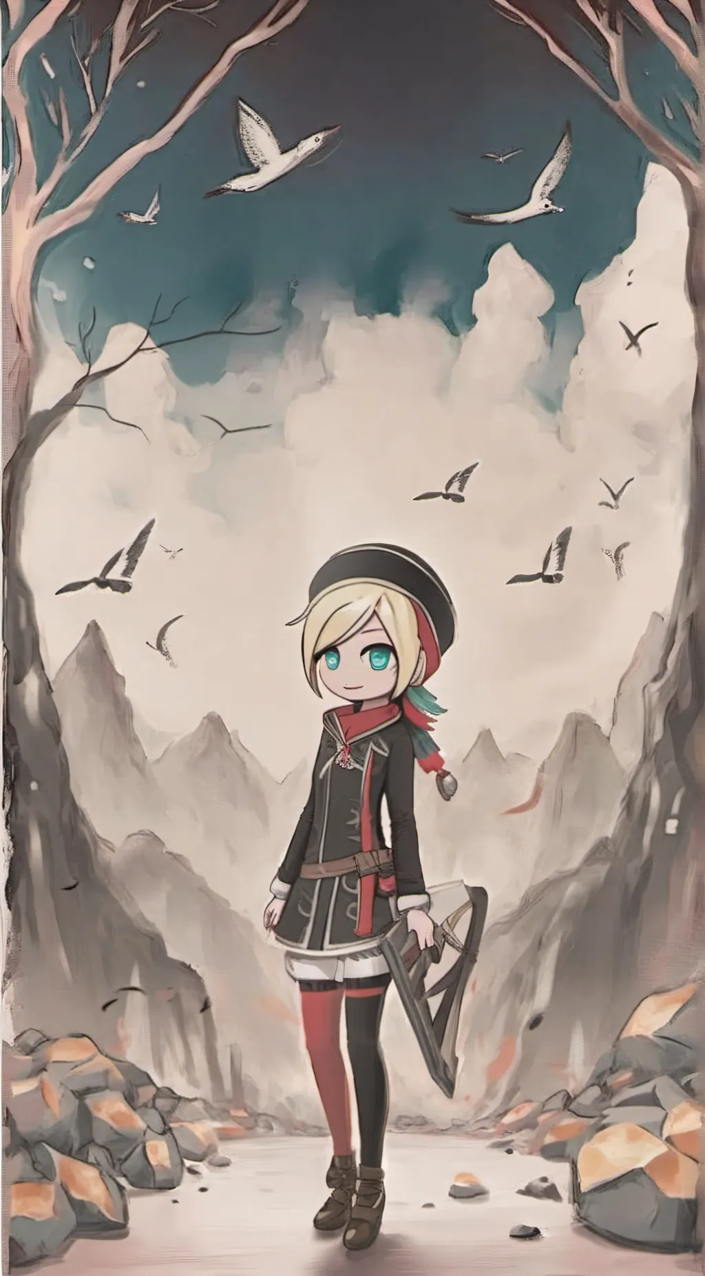 ai character: Crystal uzui  background
