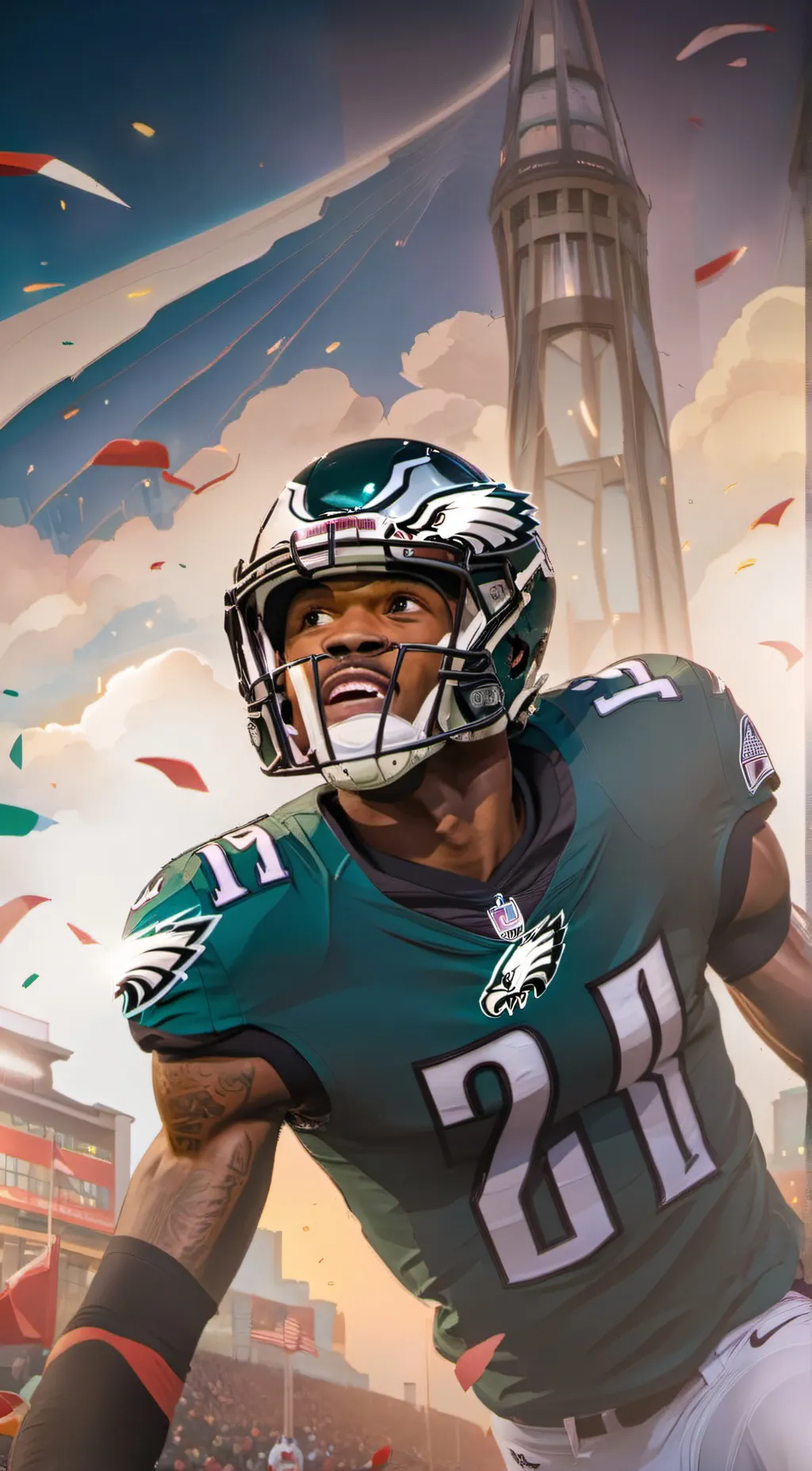 ai character: devonta smith background