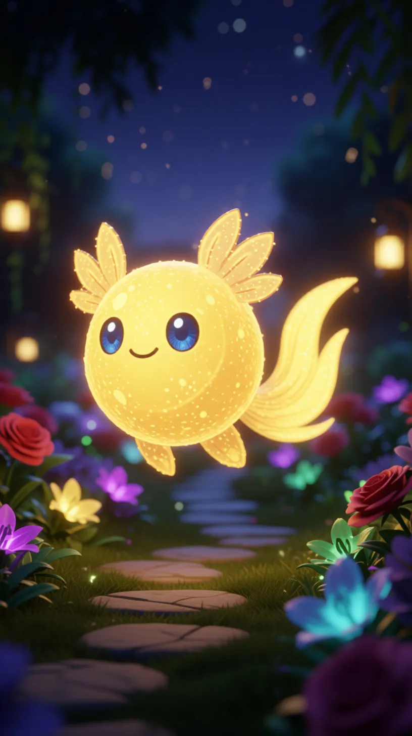 ai character: Solglow background